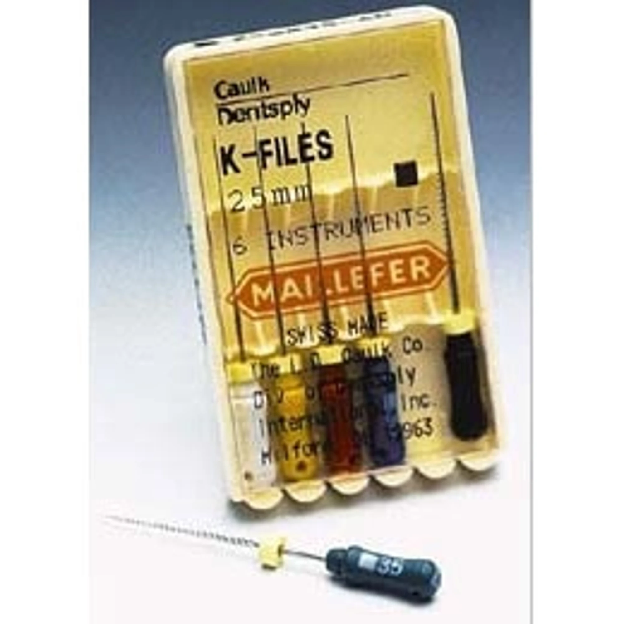 Dentsply K-Files Stainless Steel #50, 25mm, 6/Pk (671139)