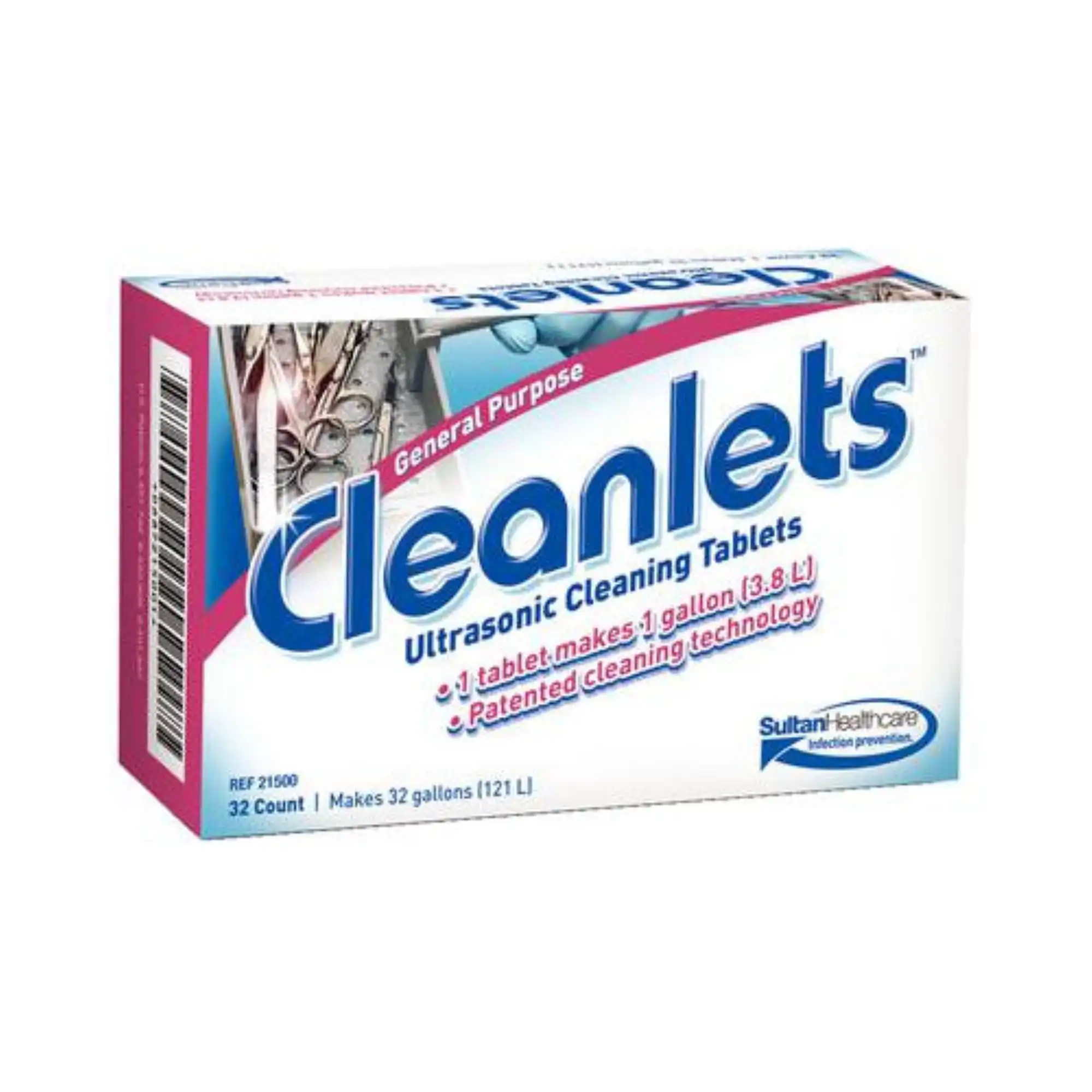 Cleanlets General Purpose Ultrasonic Cleaning Tablets, 32/Box, 21500