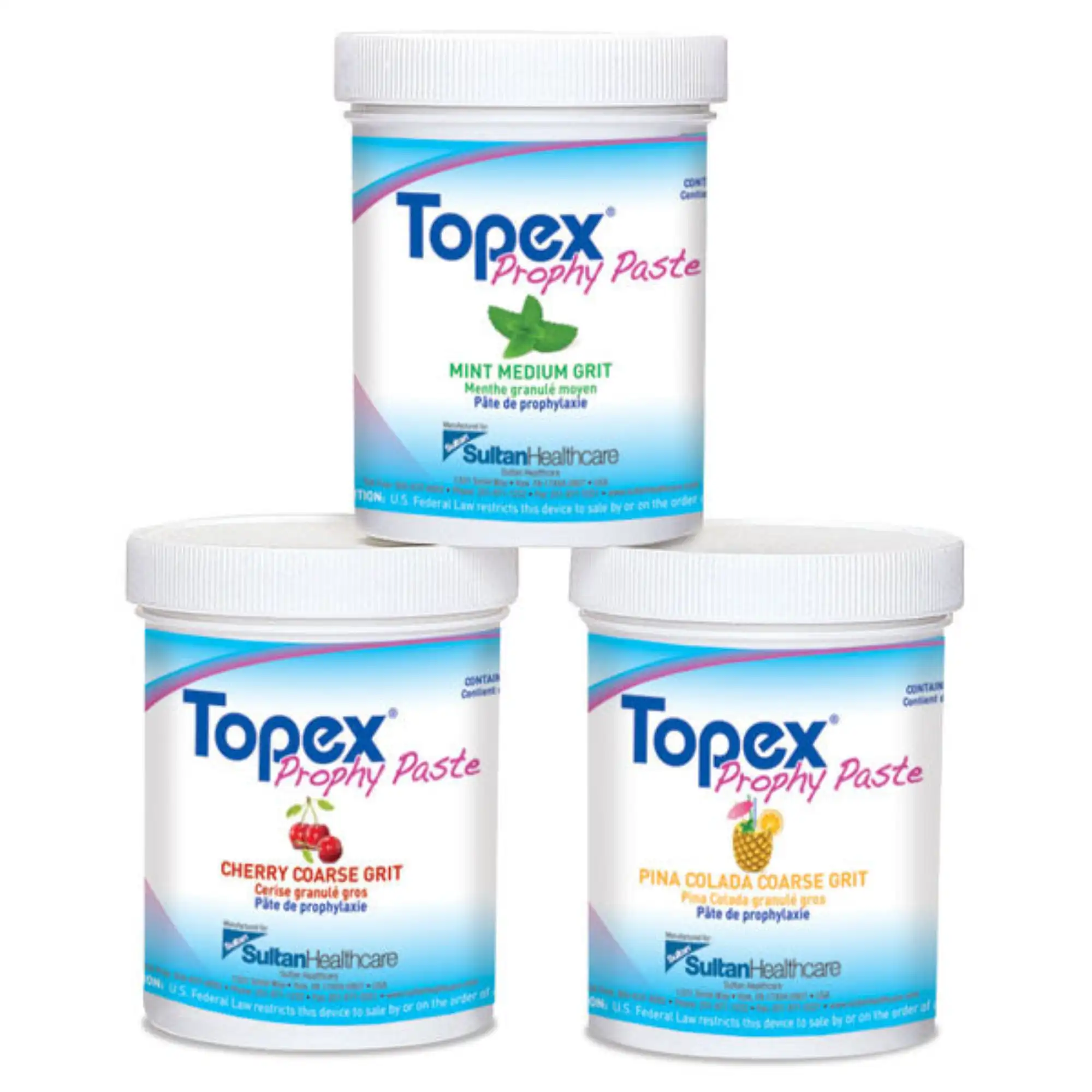Sultan Topex Prophy Paste Jar, Coarse, Mint, 12 oz, #30022