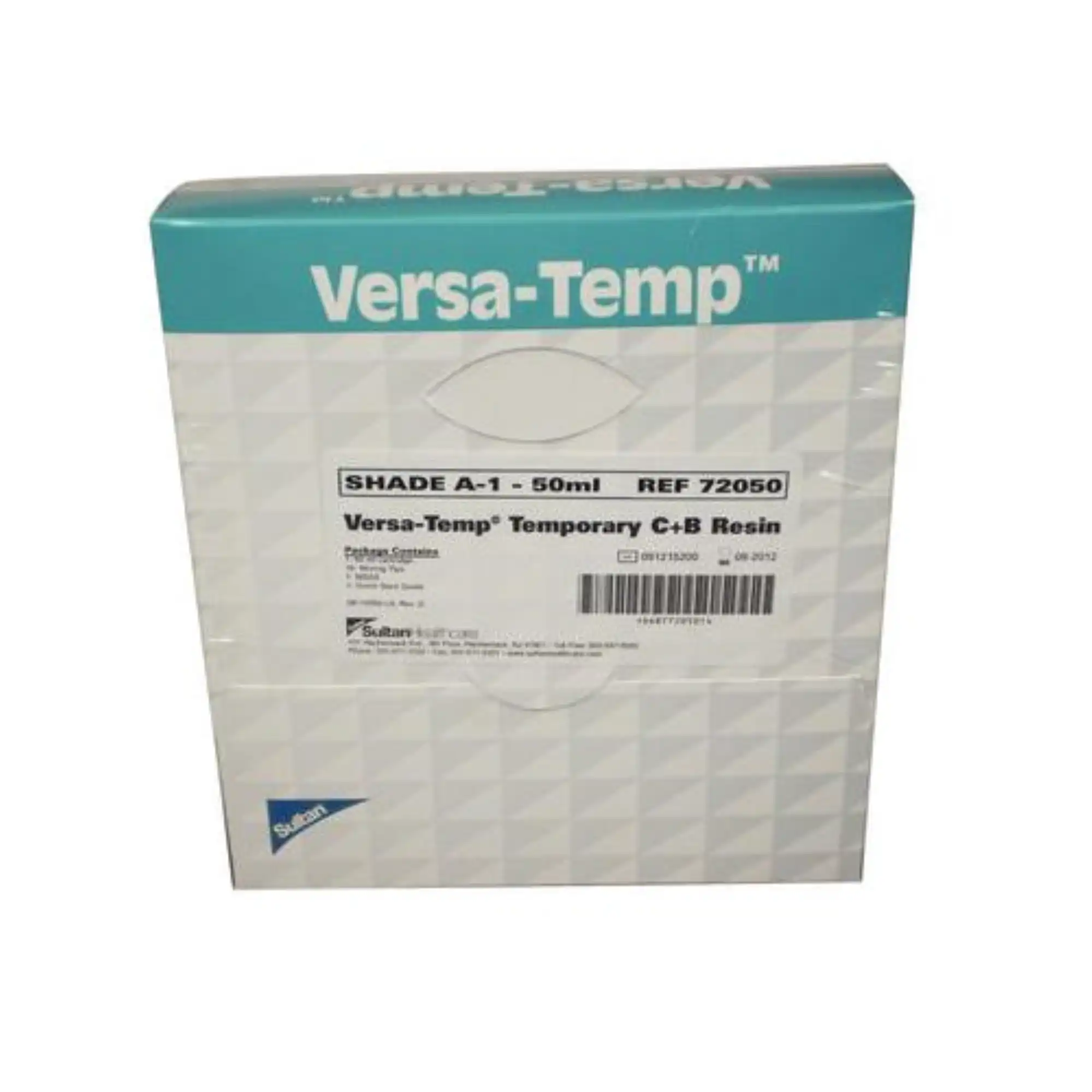 Sultan VersaTemp Bis-Acryl Temporary Crown & Bridge Material, Refill Cartridge 50 mL, Shade A1, 15 Mixing Tips, #72050