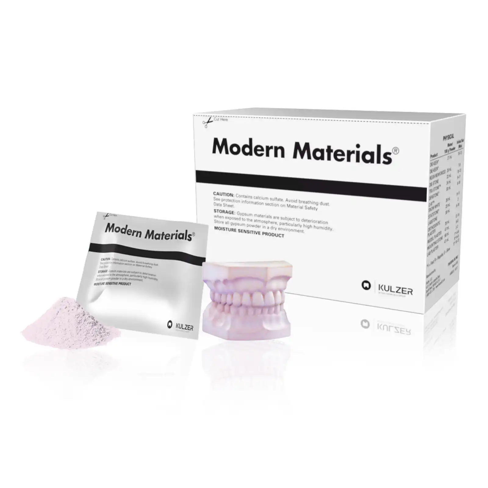 Kulzer Modern Materials StatStone Model Stone, Type III, Pink, Fast Set, 25 lb Carton, 50046860