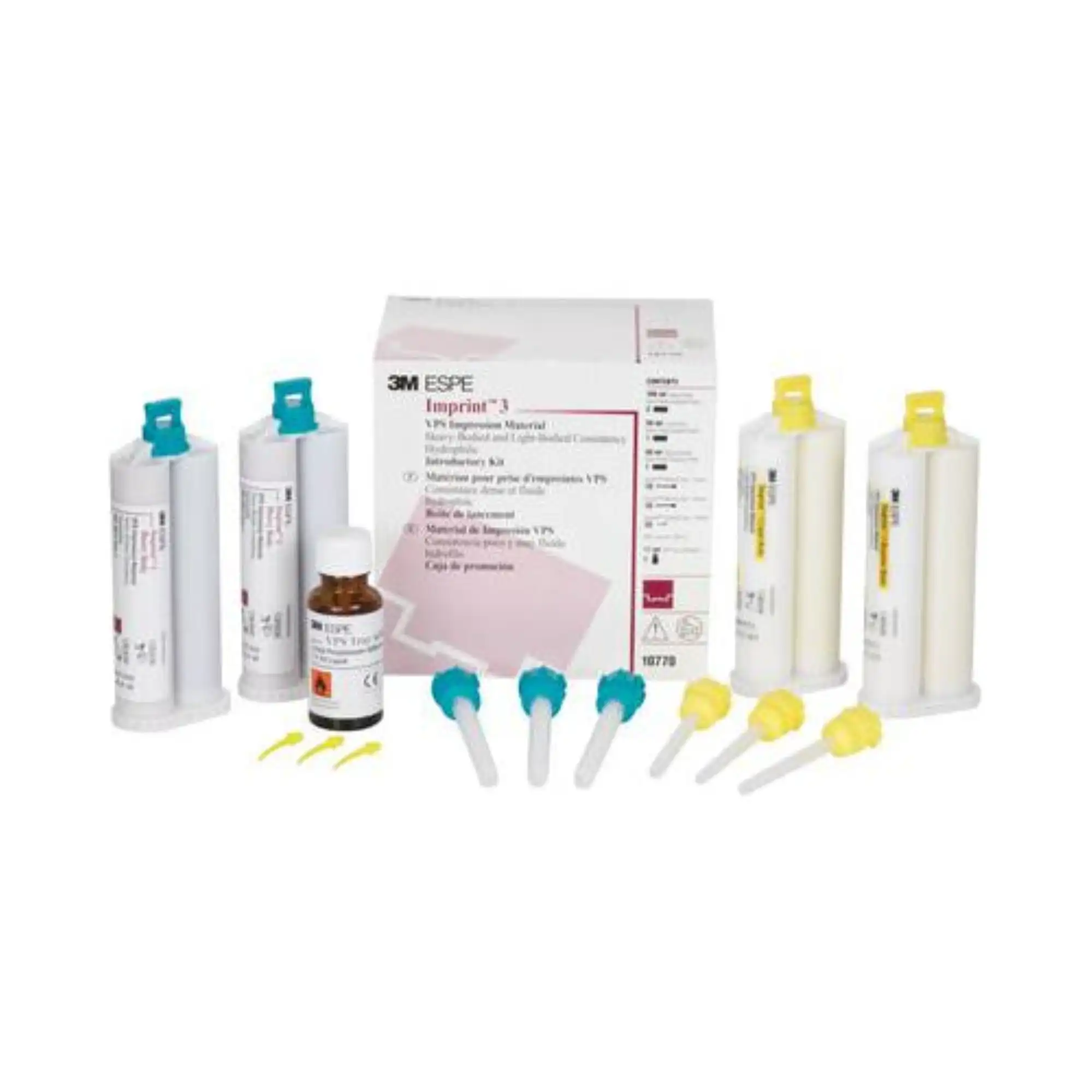 3M (Solventum) Imprint 3 Heavy Body/Light Body Intro Kit, VPS Impression Material, 4 x 50 mL Cartridges