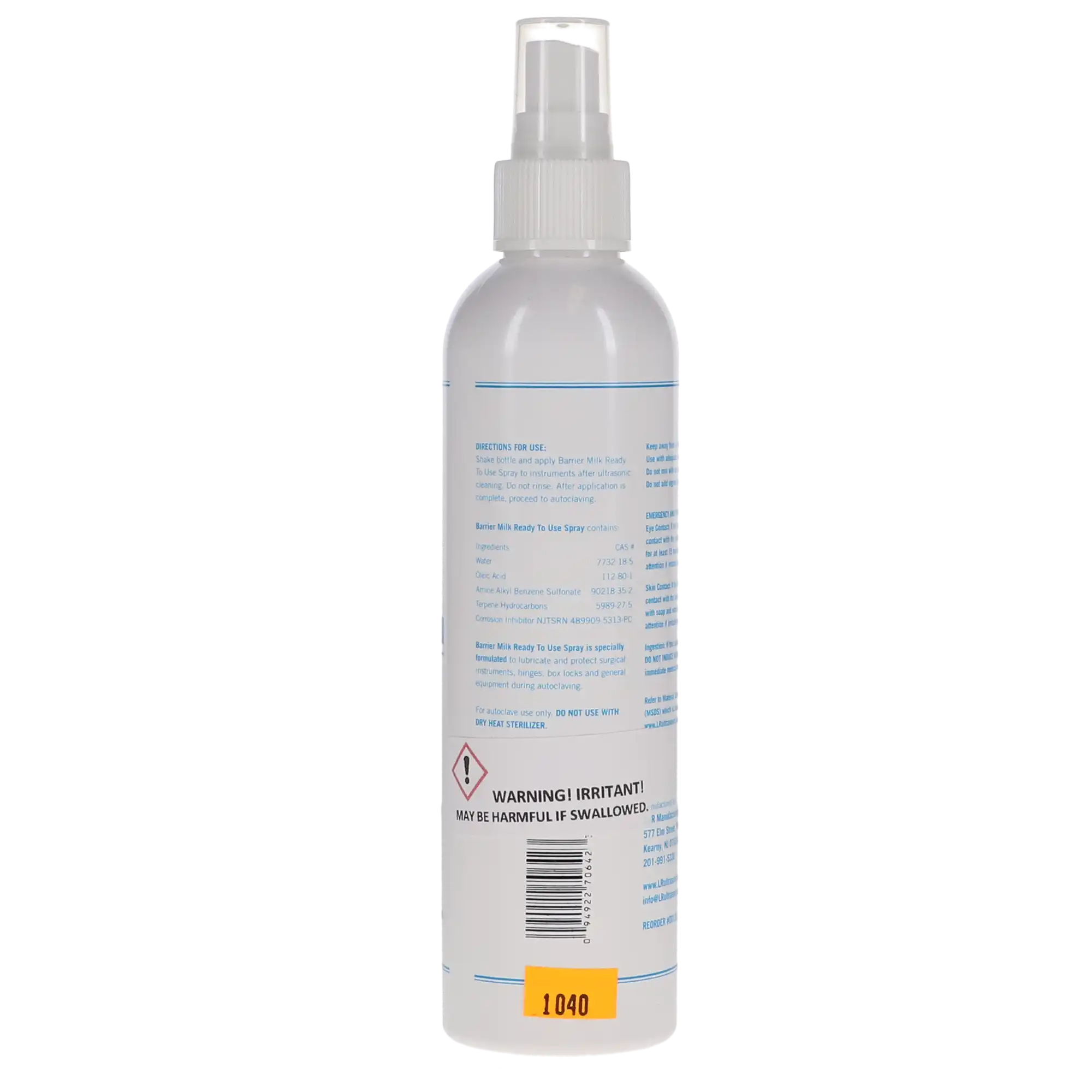 L&R Barrier Milk Ready-to-Use Spray, 8 oz, Item #139