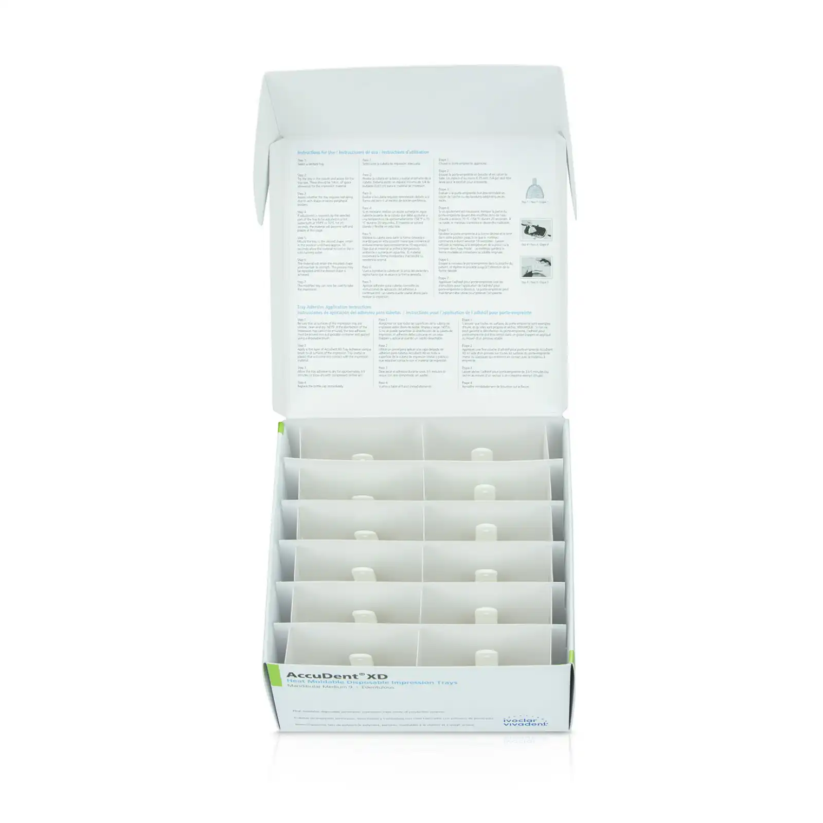 AccuDent XD Edentulous Trays #12, 12/Pk, 673715