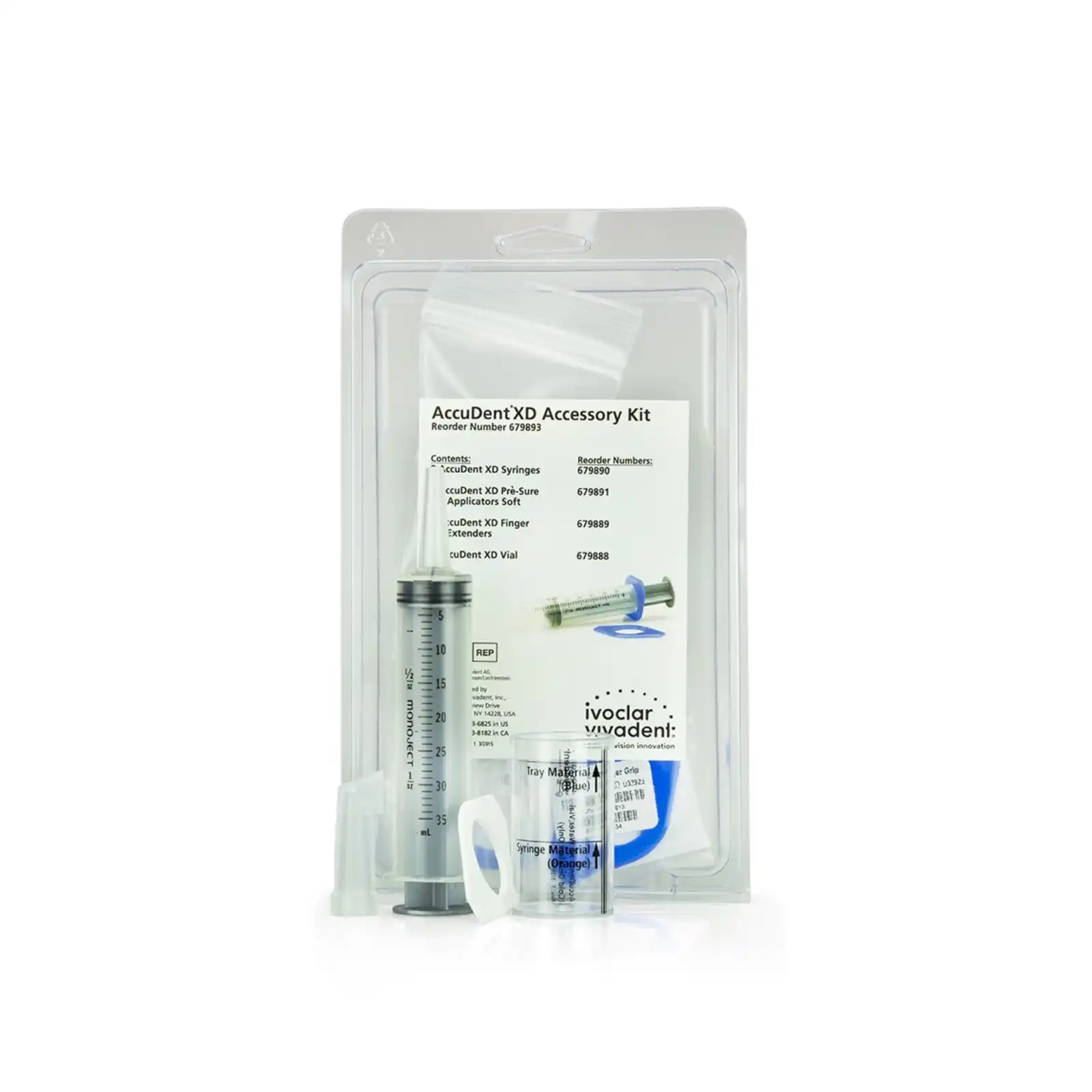 Vivadent AccuDent XD Accessory Kit, Alginate Impression Material, 679893