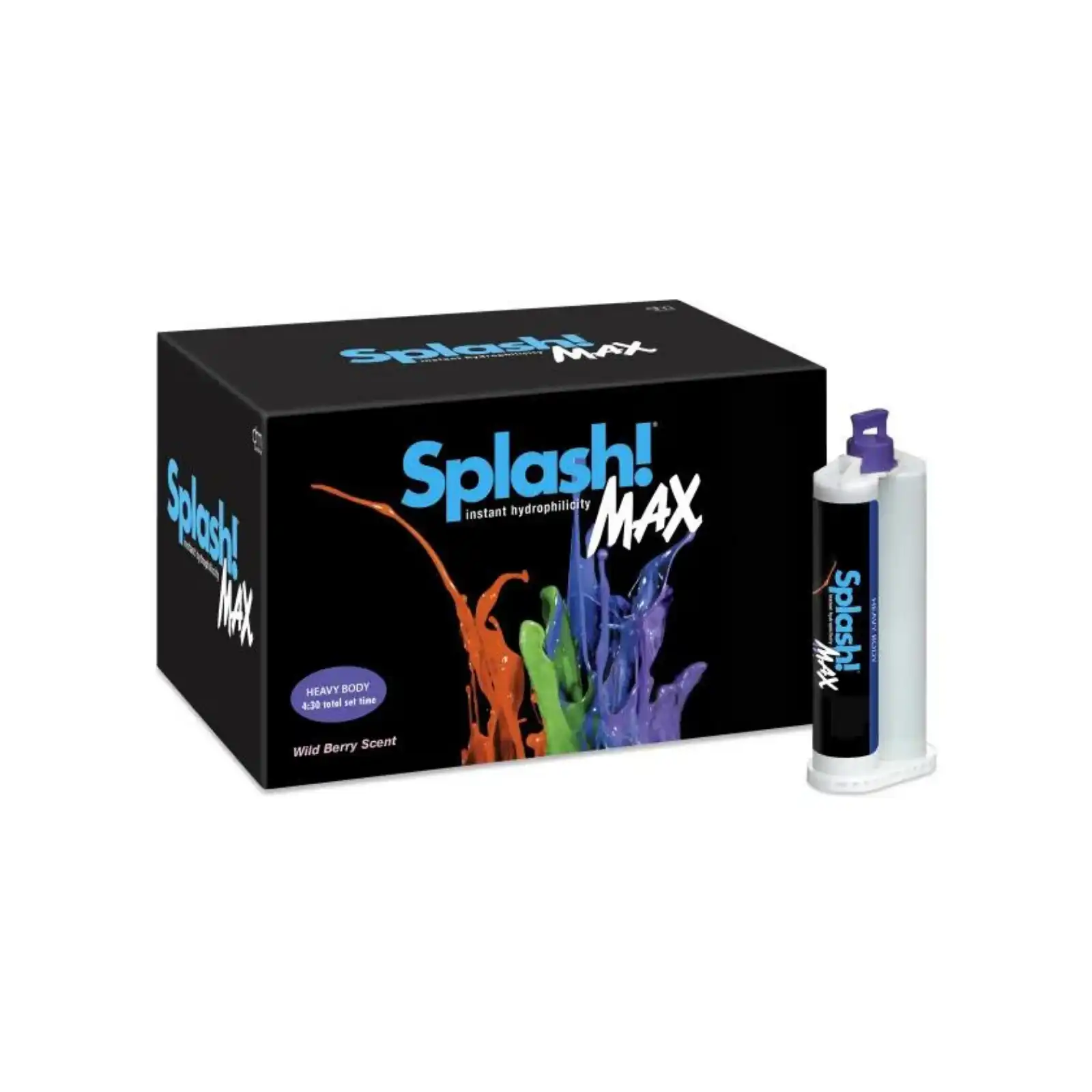 Splash Max Regular Set Heavy Body VPS Impression Material Bulk Kit, 50 mL Cartridges, 20/Pkg, SPD1602