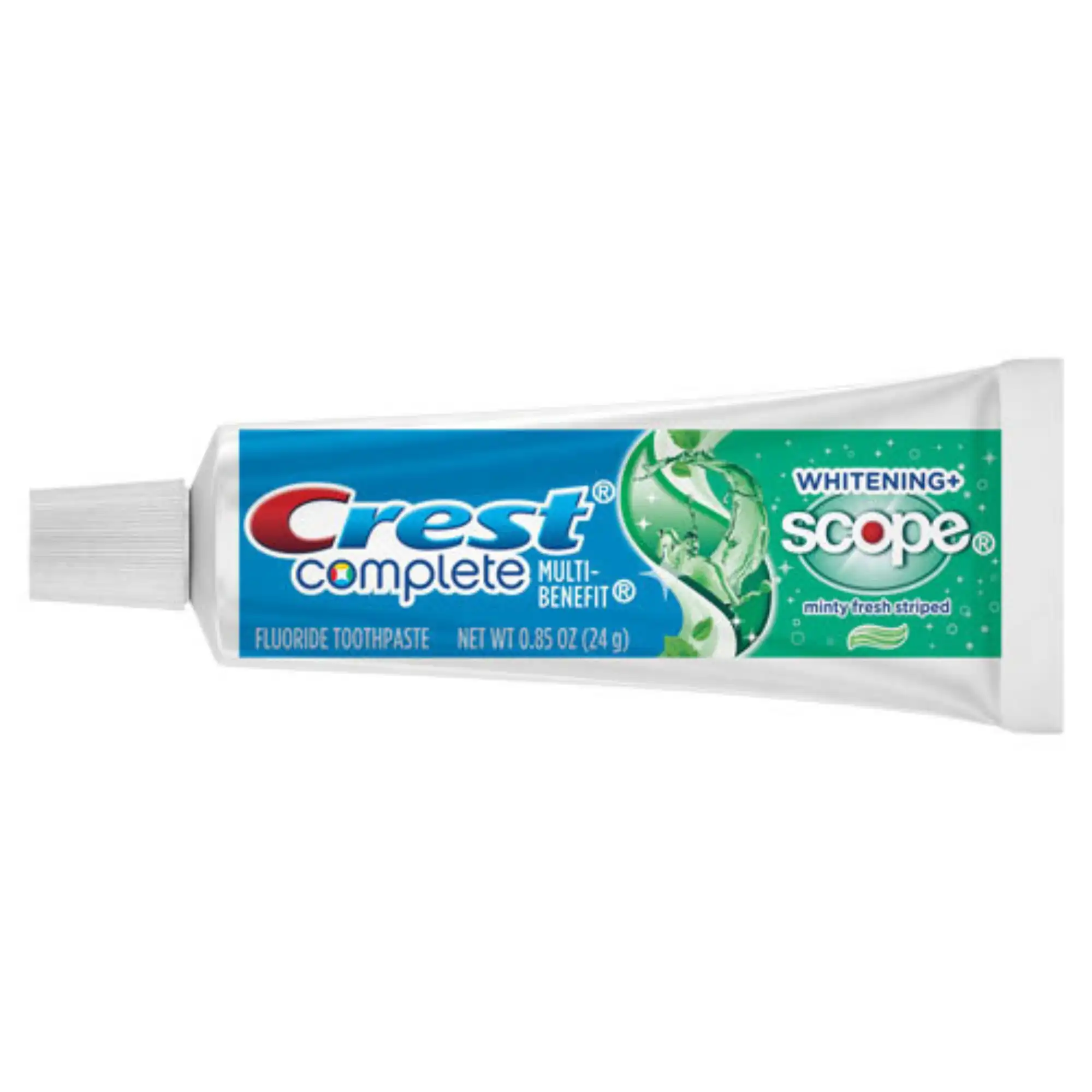 Crest Complete Multi-Benefit Whitening + Scope Toothpaste, 0.85 oz, Mint Splash, 72/Case (SKU 80321826)