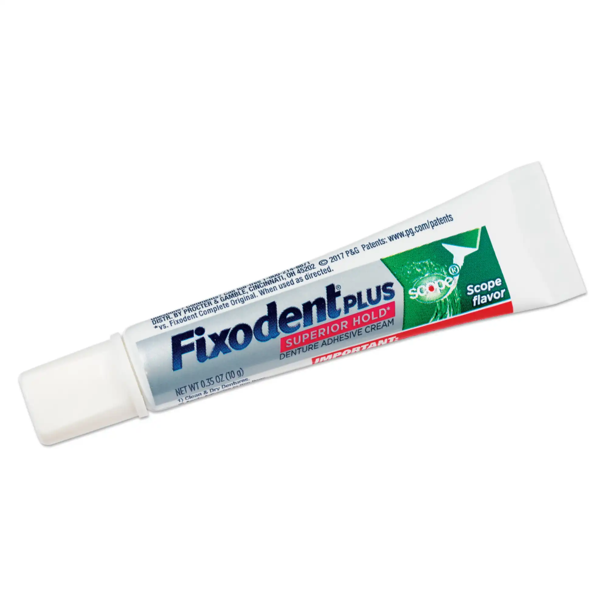 Fixodent Plus Scope Denture Adhesive Cream, 2 oz Tube, 24/Case