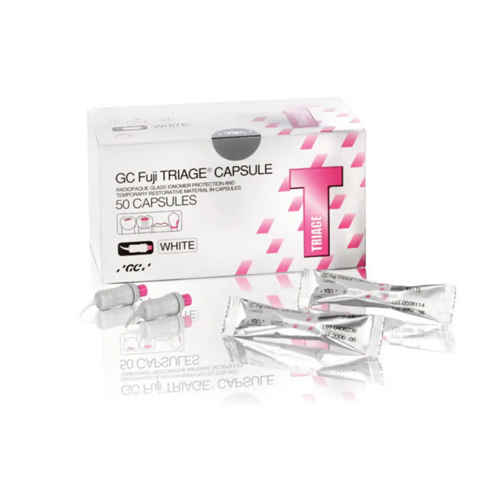 GC Fuji TRIAGE EP Glass Ionomer Pit & Fissure Sealant, White, 50 Capsules/Box, 013605