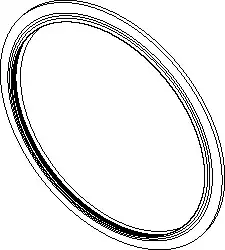 RPI Door Gasket 10.75" OD for Midmark M9/M9D Autoclave, Silicone Rubber, MIG027