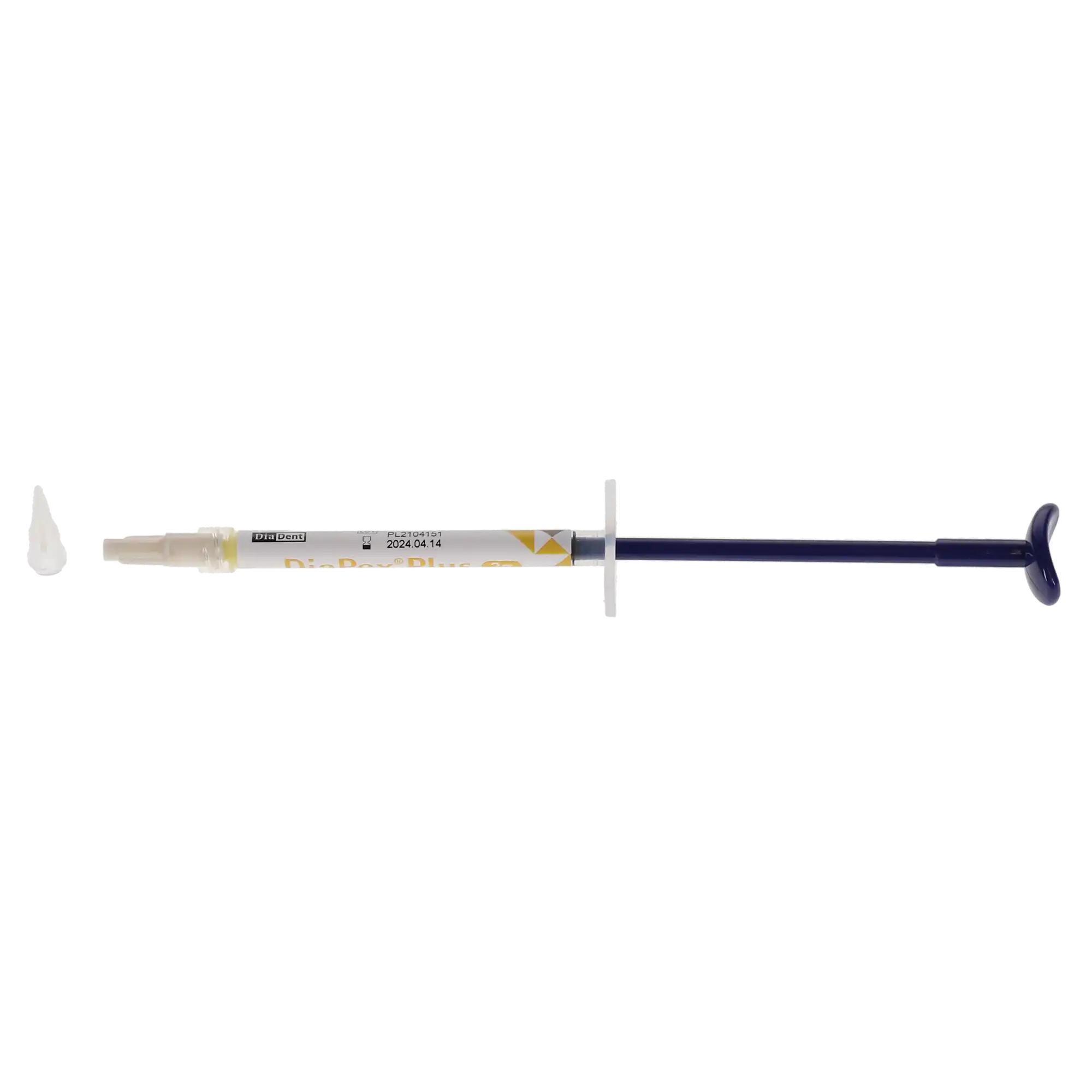 DiaPex Plus Temporary Filling Material, Regular Kit, Calcium Hydroxide with Iodoform, 2g Syringe with 20 Tips, A1001-501