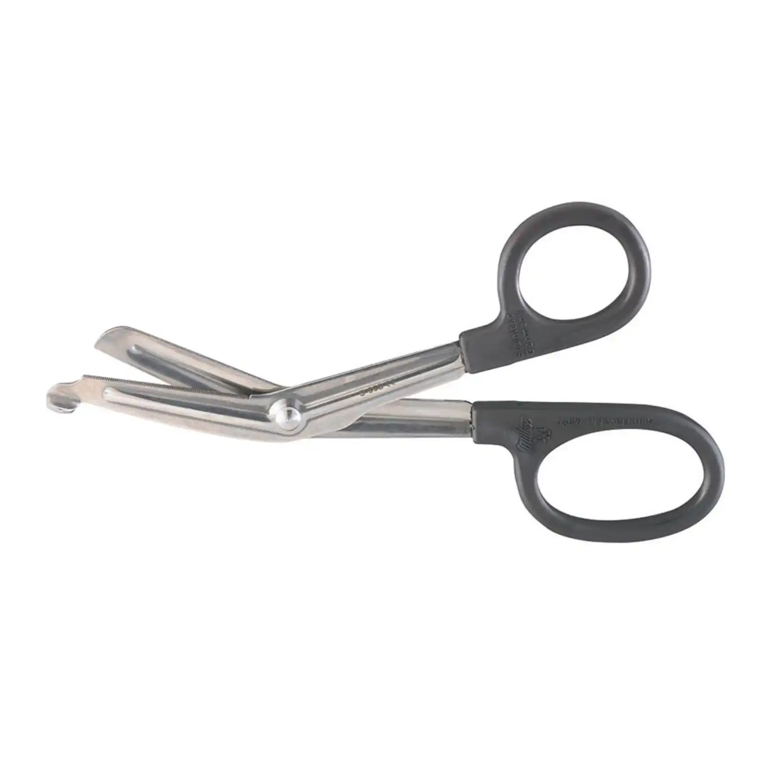 Miltex Instrument Universal Bandage Scissors, 7.5" Serrated, Black Handle, Stainless Steel