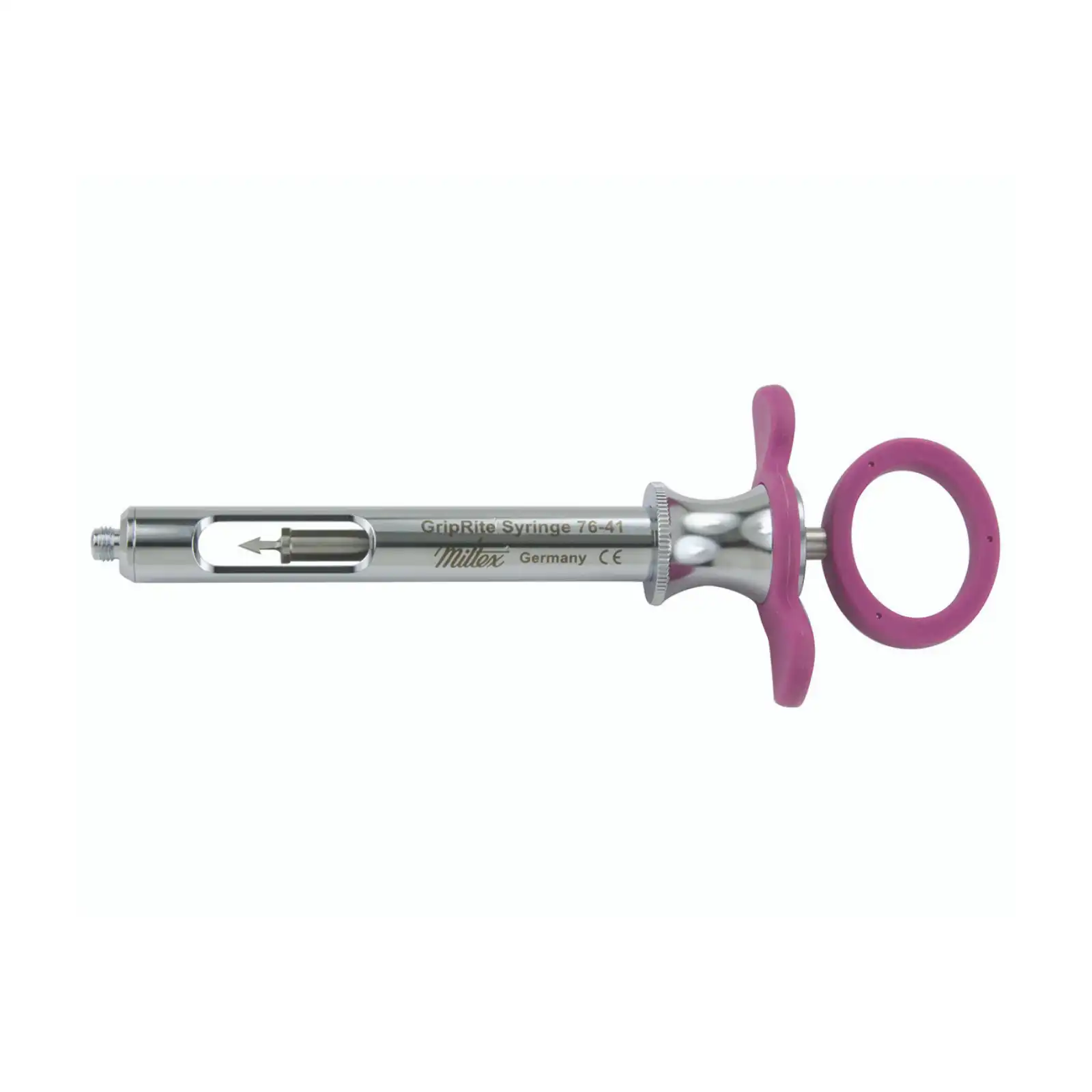 Miltex Petite Aspirating Syringe, Cooke-Waite Type, 1.8 cc, Pink, 1/Pk