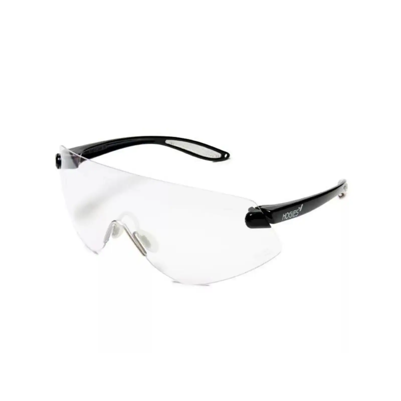Hager Outback Protective Eyewear, Clear Lens, Black Frame, 1 Pair, 100702