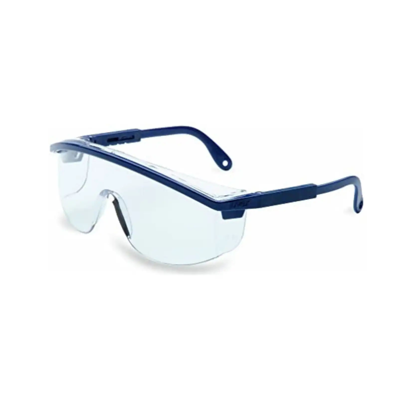 Uvex Astro 3000 Safety Glasses, Clear Lens, Blue Frame