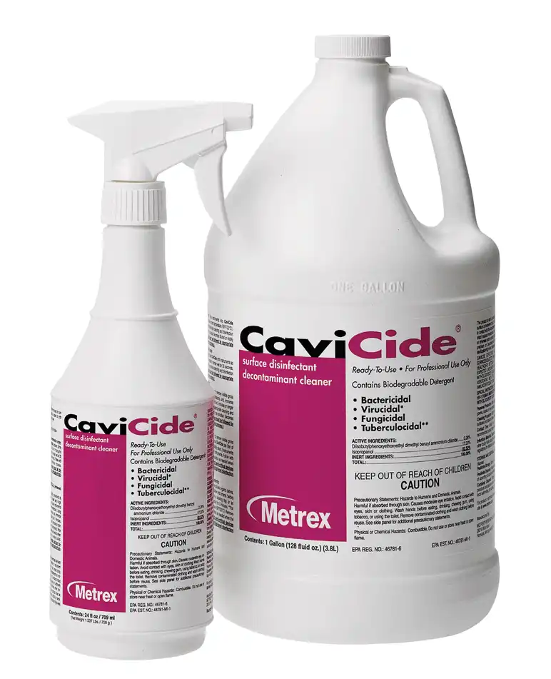 Cavicide Ready-to-Use Surface Disinfectant, 1 Gallon Bottle, Case of 4