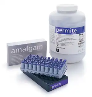 SDI Permite Dispersed Phase Amalgam Capsules, 3 Spill, Regular Set, 800 mg, Yellow/Gray, 50/Box, 4003303