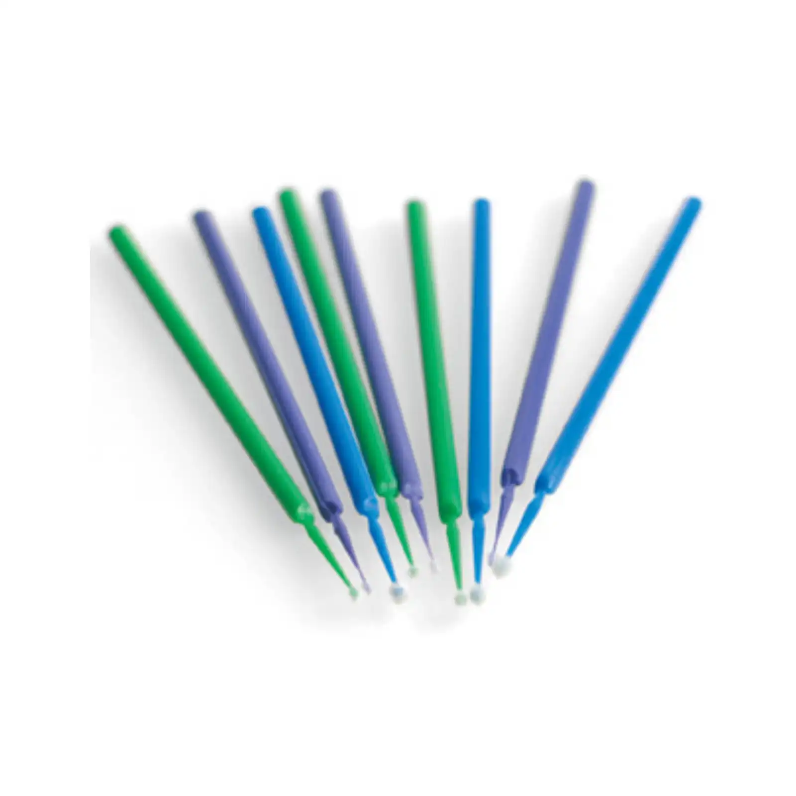 SDI Points Disposable Brush Applicators, Fine, Light Green, 400/Pk, 8100117