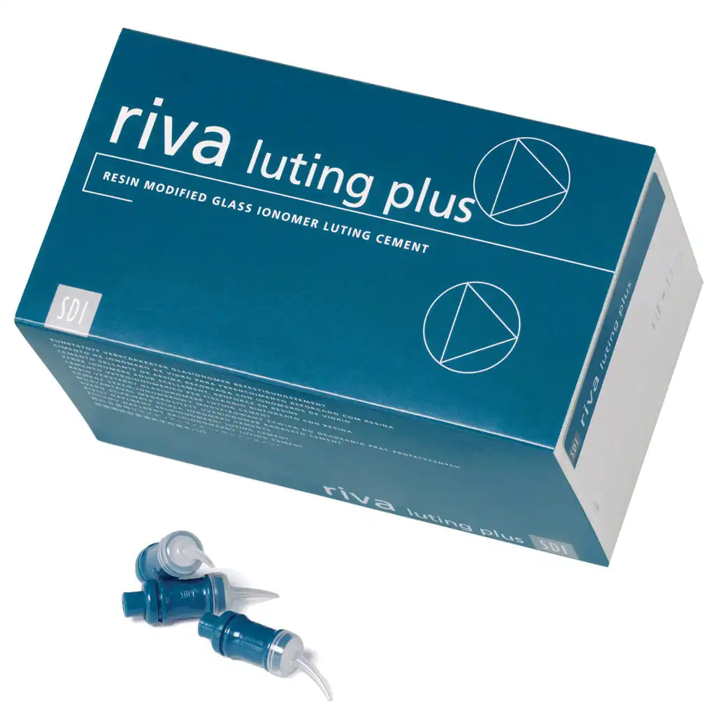 Riva Luting Plus Self-Curing Glass Ionomer Luting Cement Capsules, 50/Pk