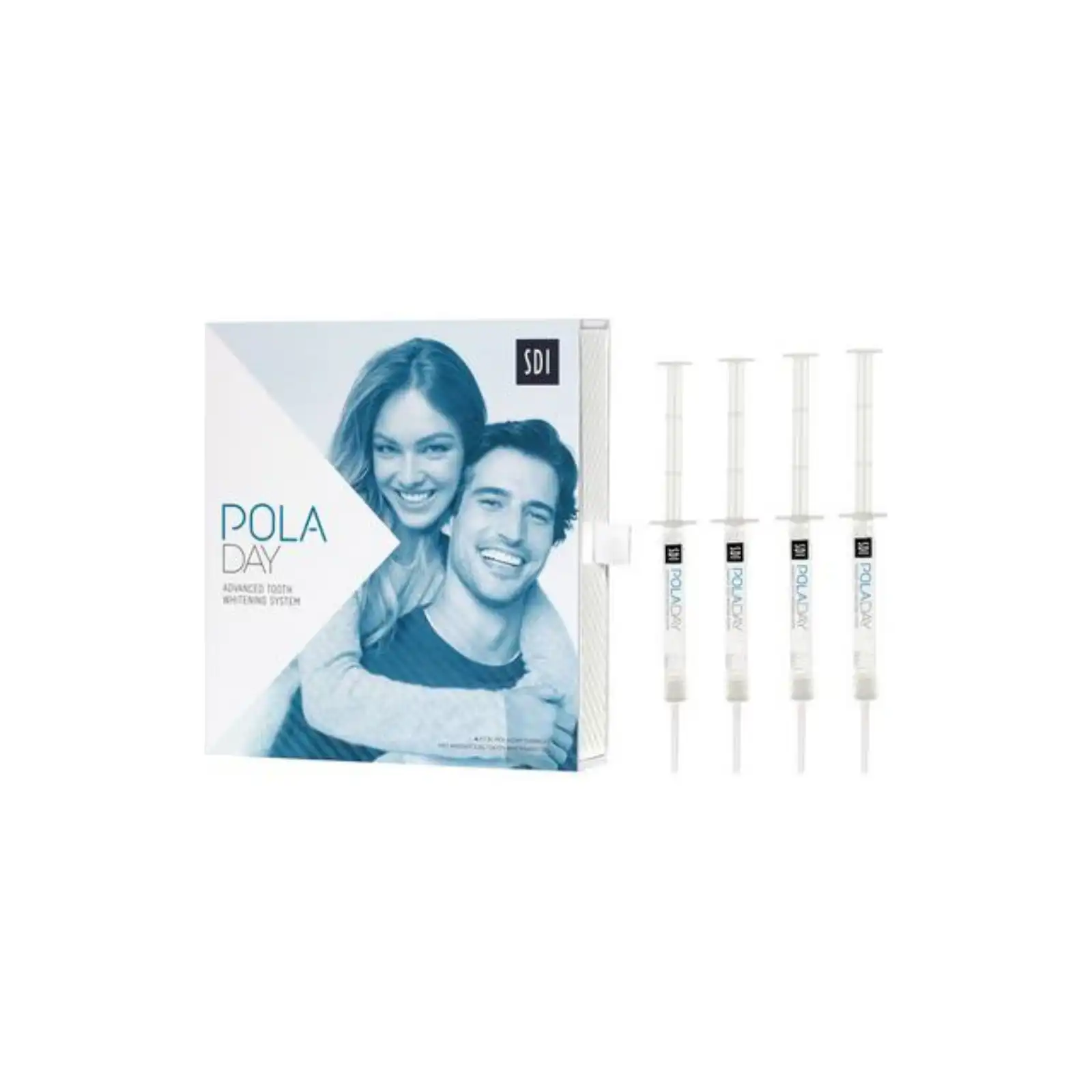Pola Day Tooth Whitening System, 7.5% Hydrogen Peroxide, Mini Kit, 4 x 1.3 g Syringes, Spearmint, 7700102