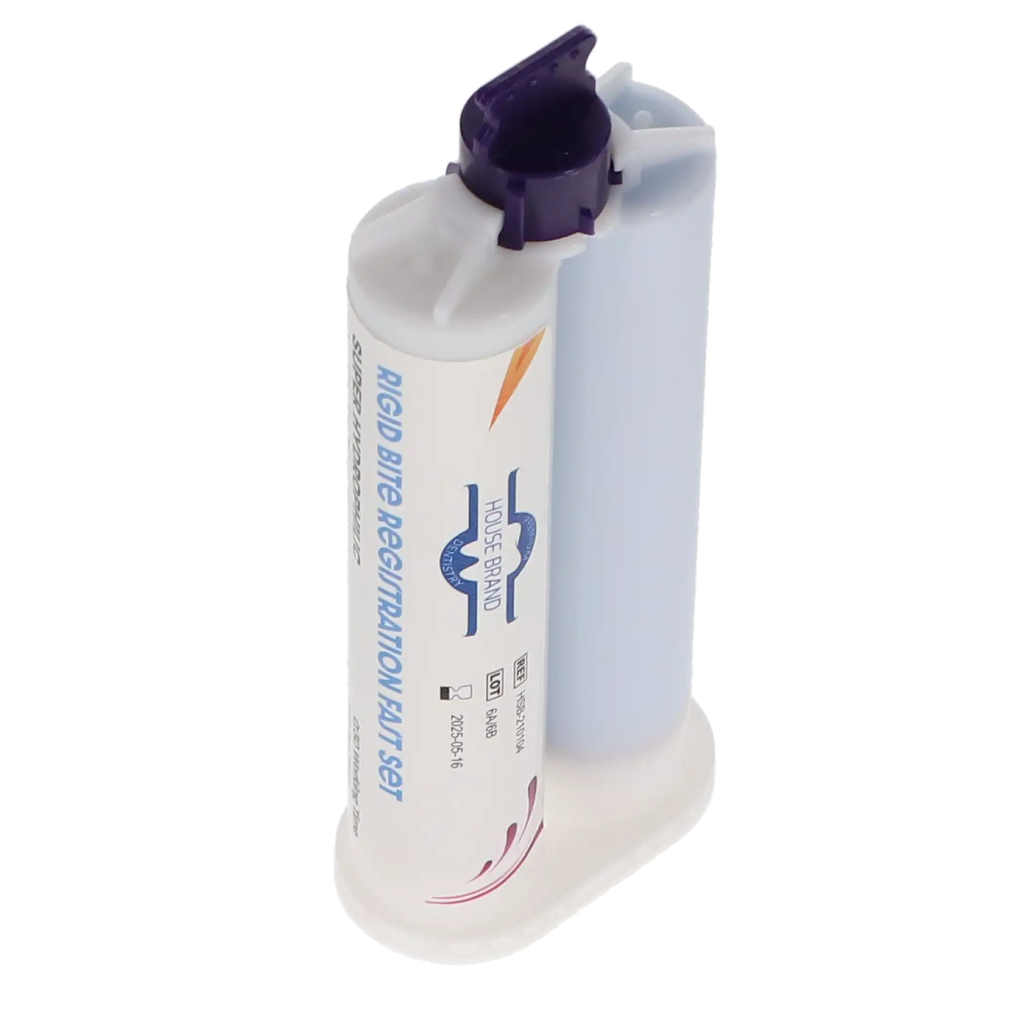 Defend Bite Registration Material, Unflavored Super Fast Set, 2 x 50 mL Cartridges with 6 Mixing Tips, 210104
