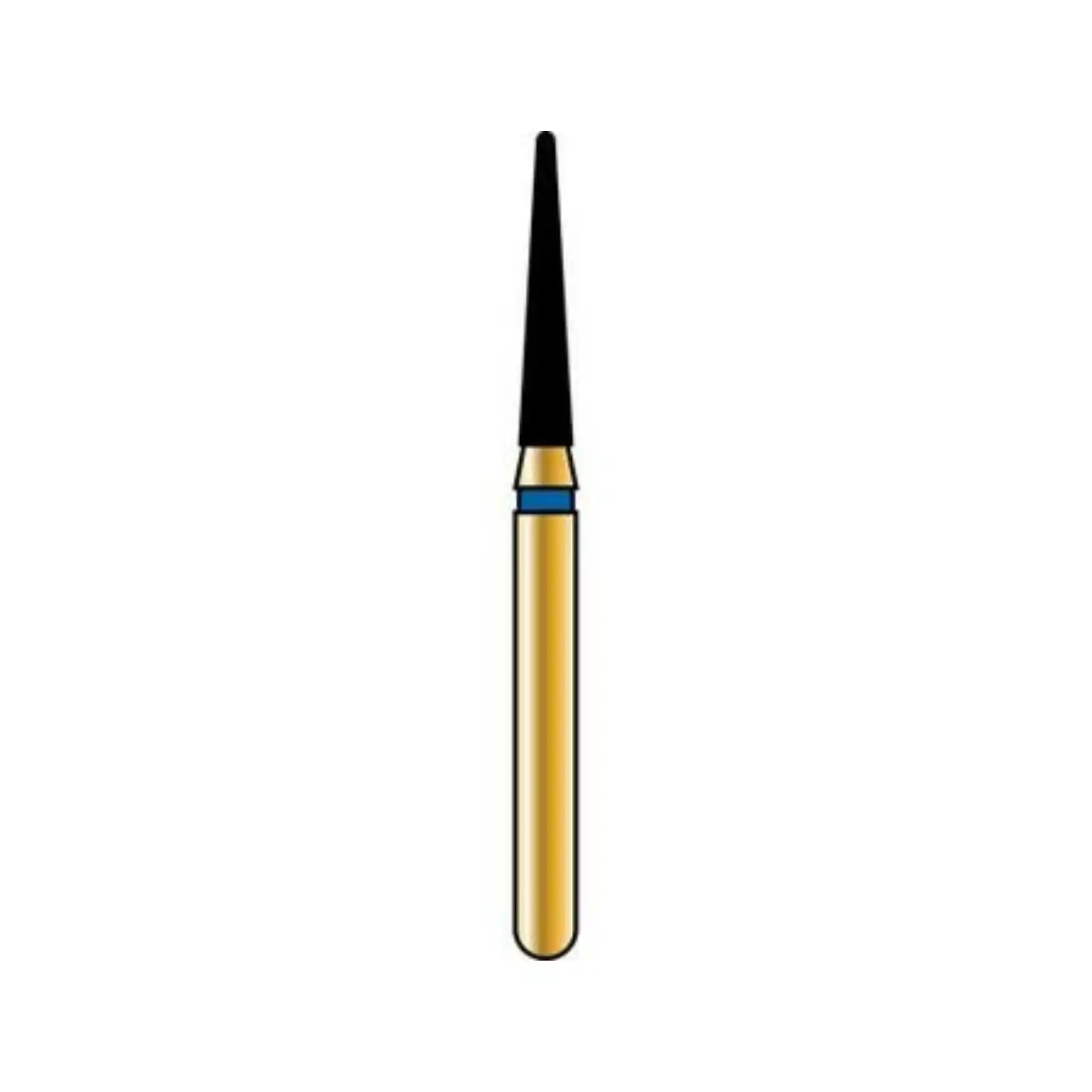 Alpen Multilayer Diamond Bur, FG, Round End Taper #856, 2.5 mm, Super Coarse, Black, 5/Pk, R856SC025FG