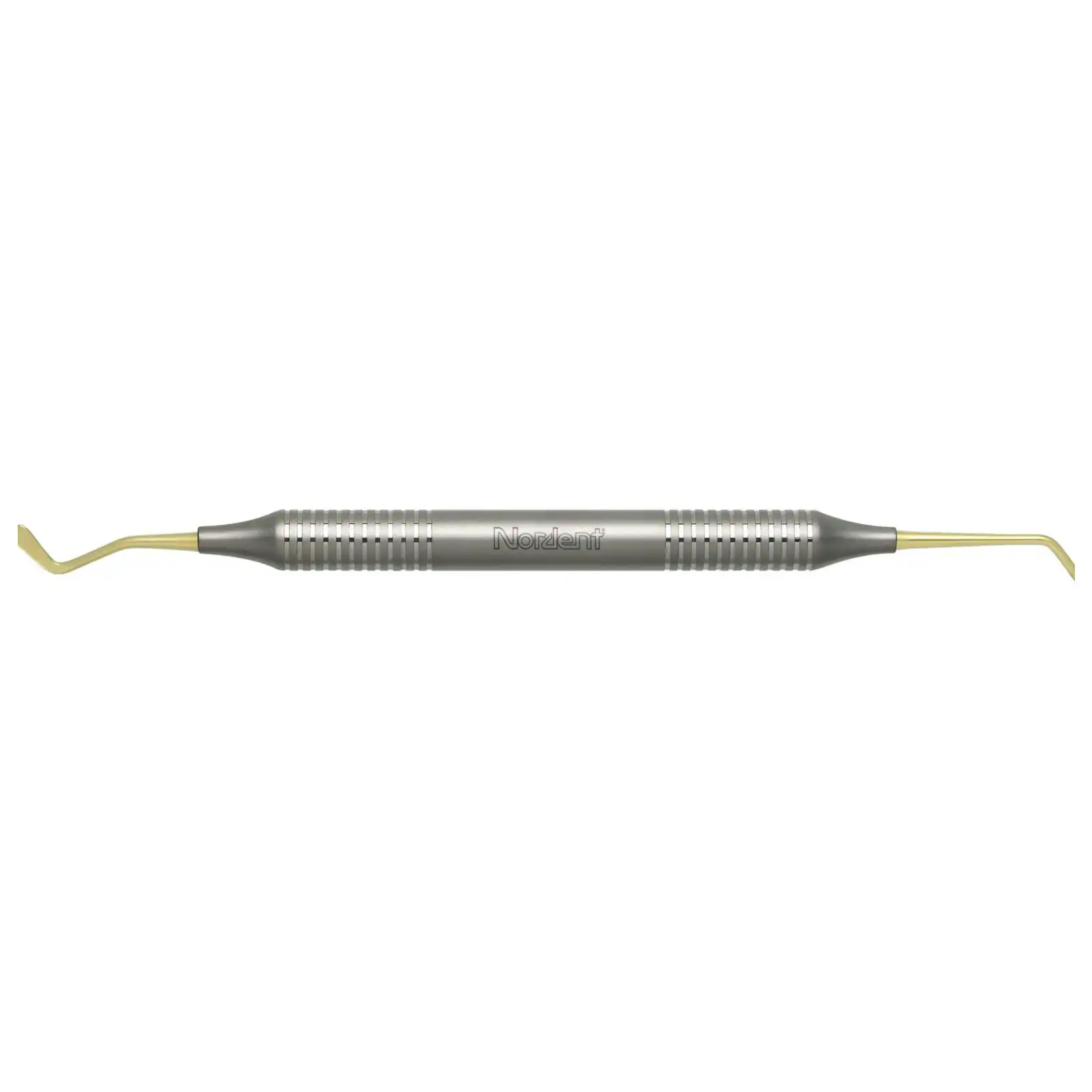 Nordent Composite Placement Instrument #2, Double-Ended Paddle/Condenser, Titanium Nitride Coated, DuraLite ColorRings Handle, CEPFI2T