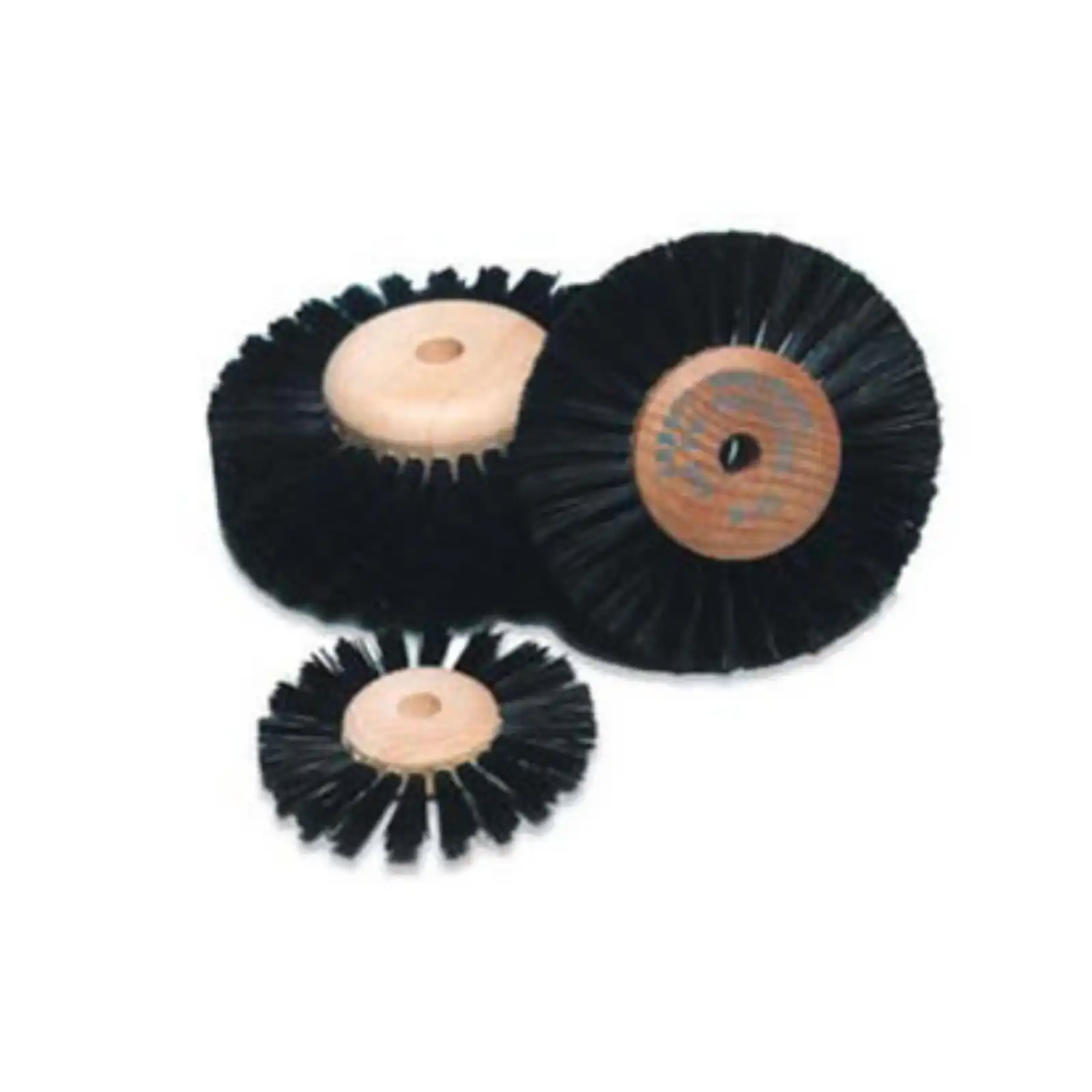 Abbott-Robinson Wood Hub Brush Wheel, B29, 3" Diameter, 4 Straight Rows, 7270