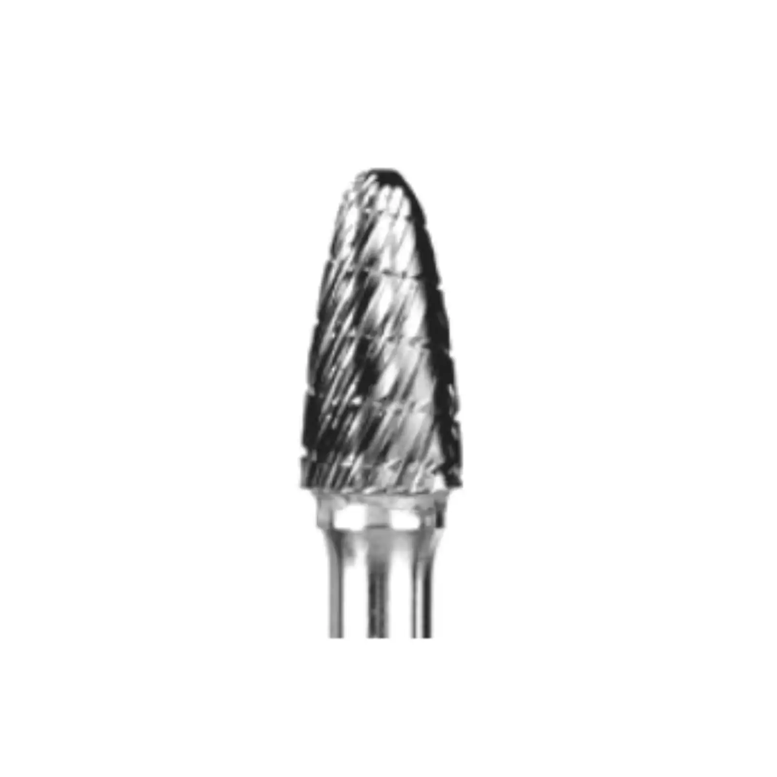 Abbott-Robinson Tungsten Carbide Lathe Bur, Taper Dual Cut, #A3/8, 3/8" Head, 1/4" Shank, Regular, 1/Pk, 19130