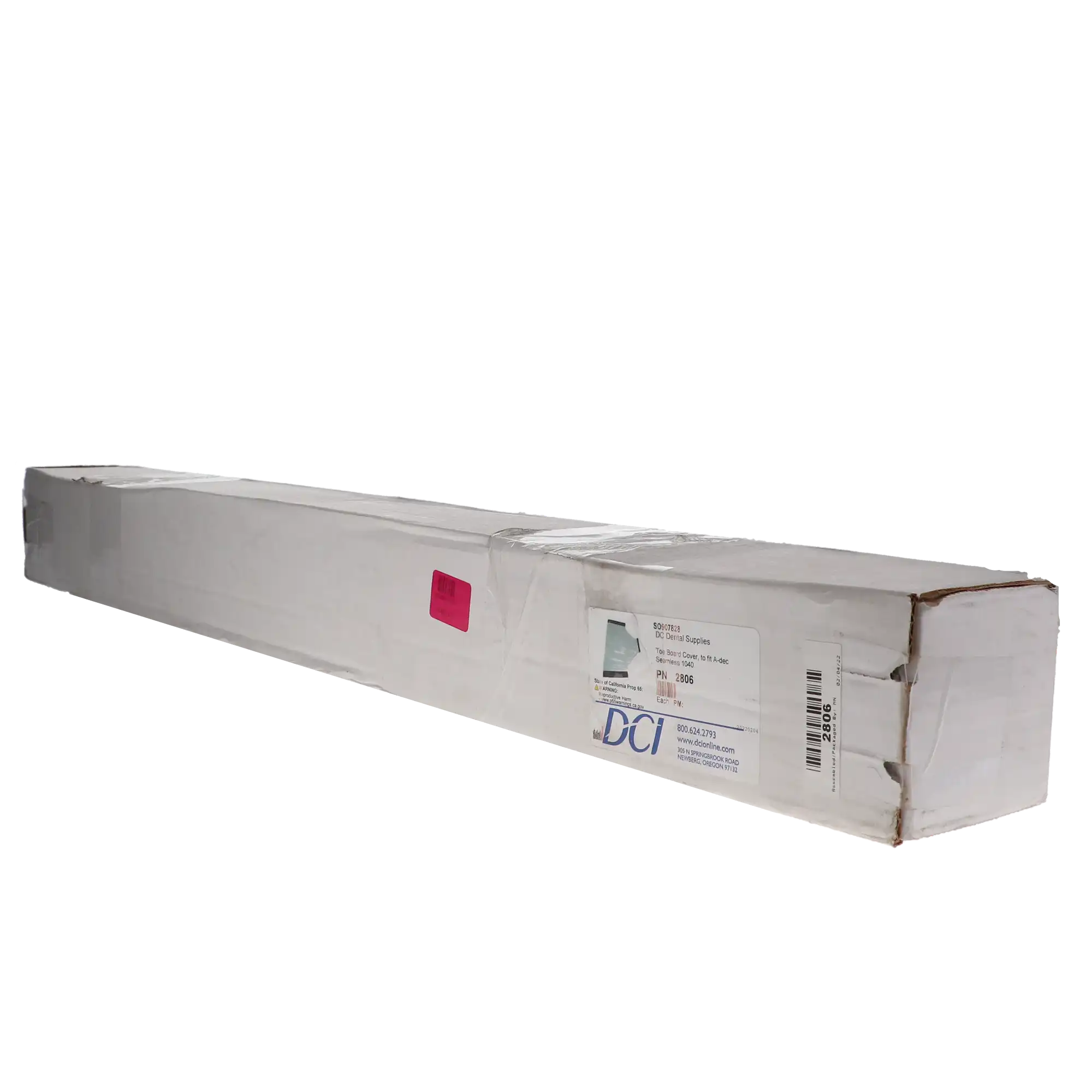 DCI International Toe Board Cover, Plastic, for A-dec Seamless Model 1040 Dental Chair, 1/Pack, DCI PN 2806