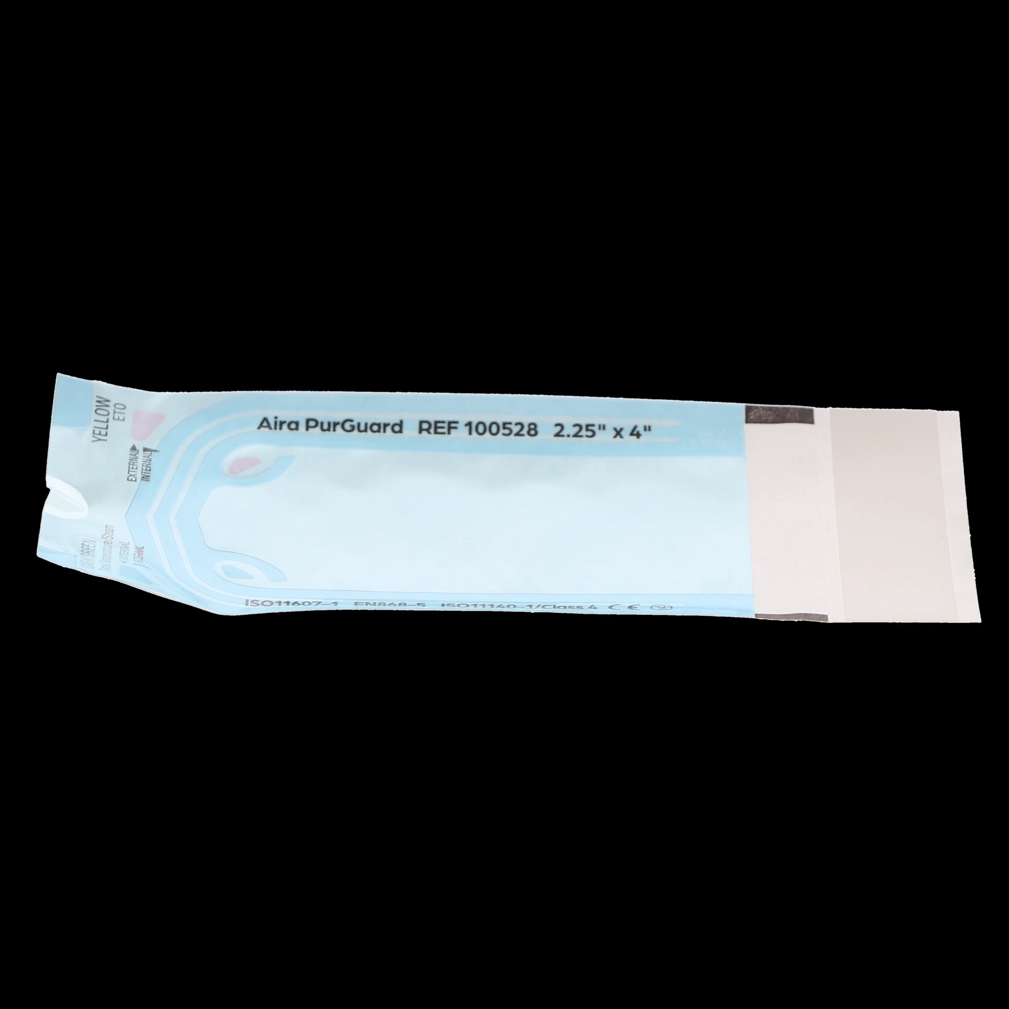 Aira Self-Sealing Sterilization Pouch, Class 4, Blue Film, 2.25" x 4", 200/Box, 100528
