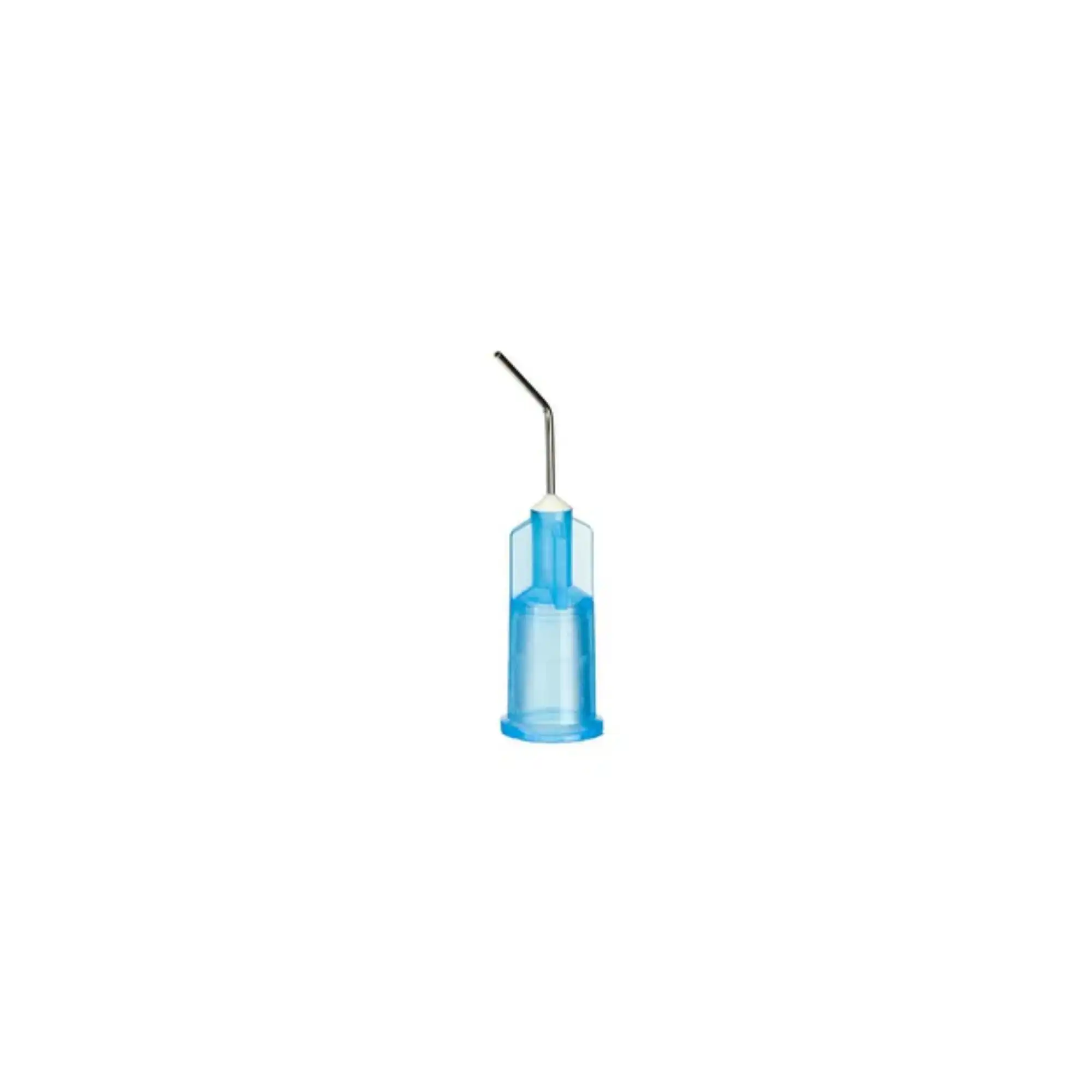 Ultradent Blue Micro Tips, 20-Pack, 25g Curved Metal Cannula, Ref 158