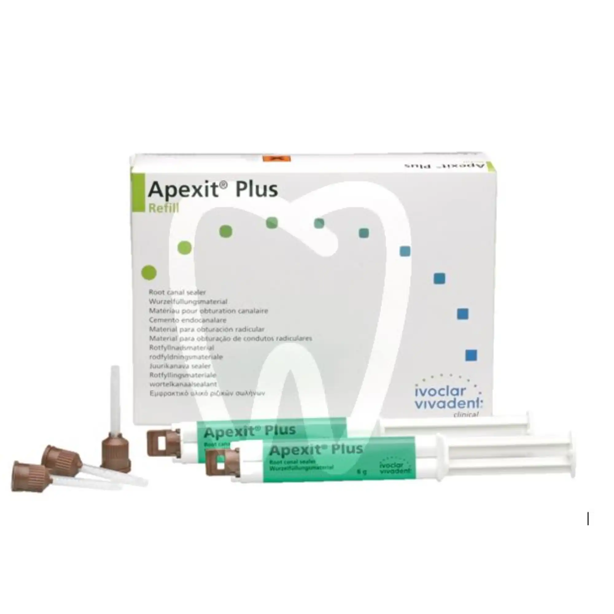 Apexit Plus Root Canal Sealer Refill, 2 x 6 g Syringes, Vivadent