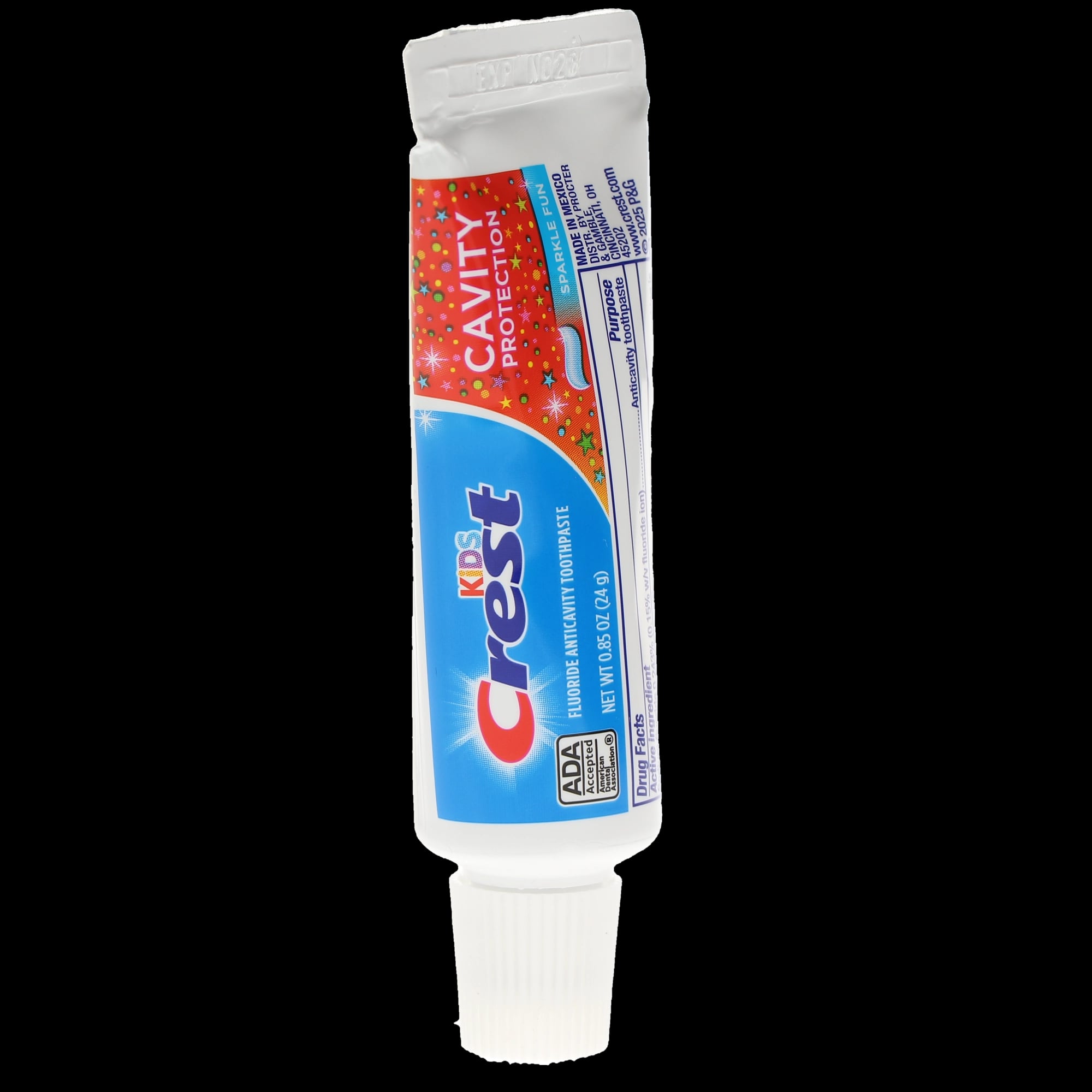Crest Kid's Cavity Protection Sparkle Fun Toothpaste, Bubblegum, 0.85 oz Tubes, 72/Case, 80297304