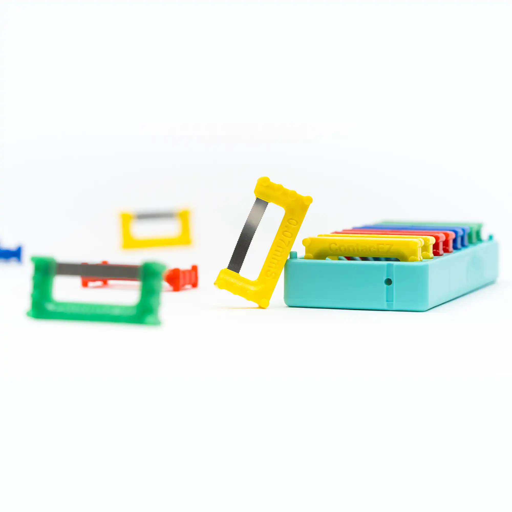 ContactEZ IPR Strip System, Assorted Medium (Blue, Green, Red, Yellow), 0.07mm-0.20mm, 16/Pack, 32016