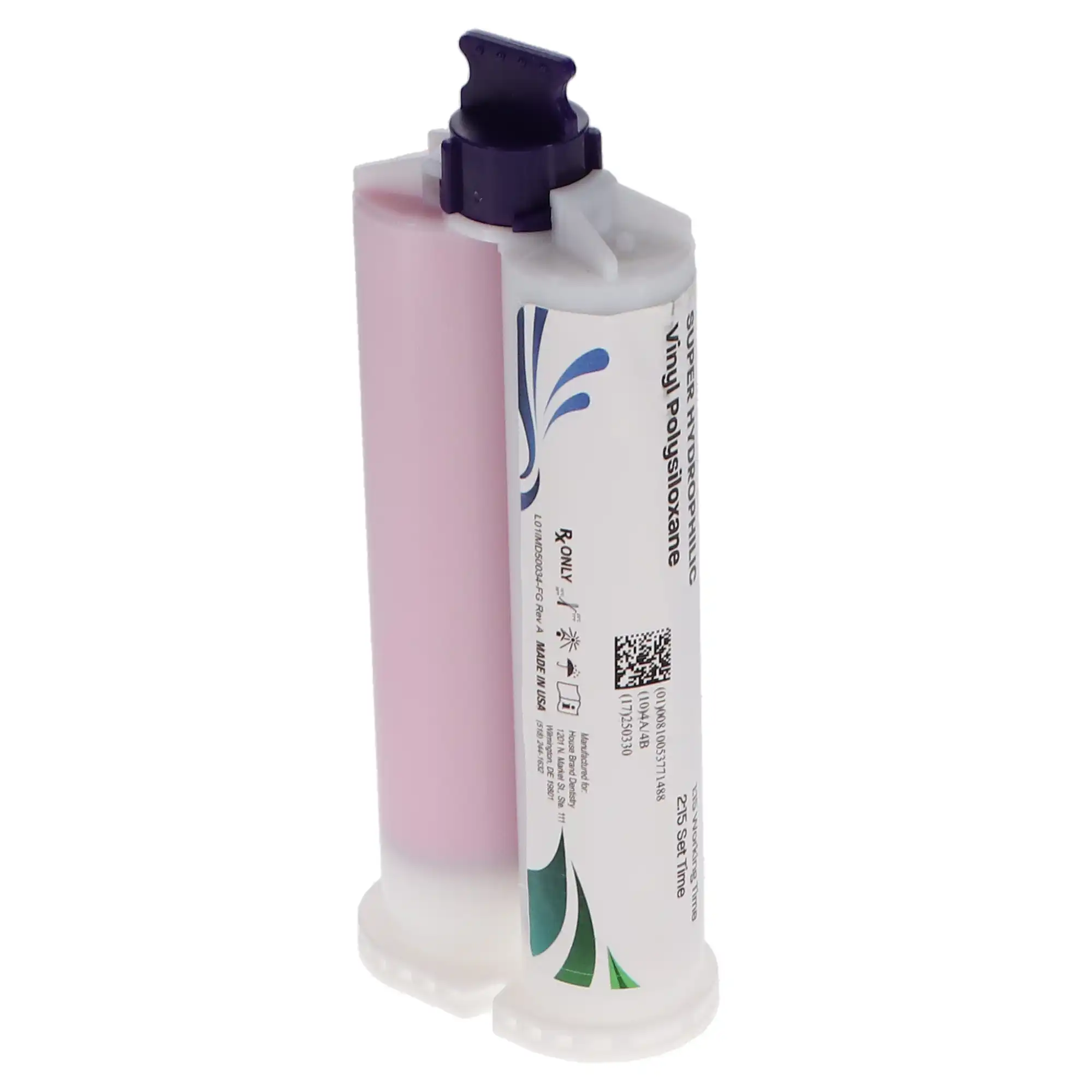VPS Vinyl Polysiloxane Impression Material, Heavy Body, Fast Set, 2/Pk, 210153
