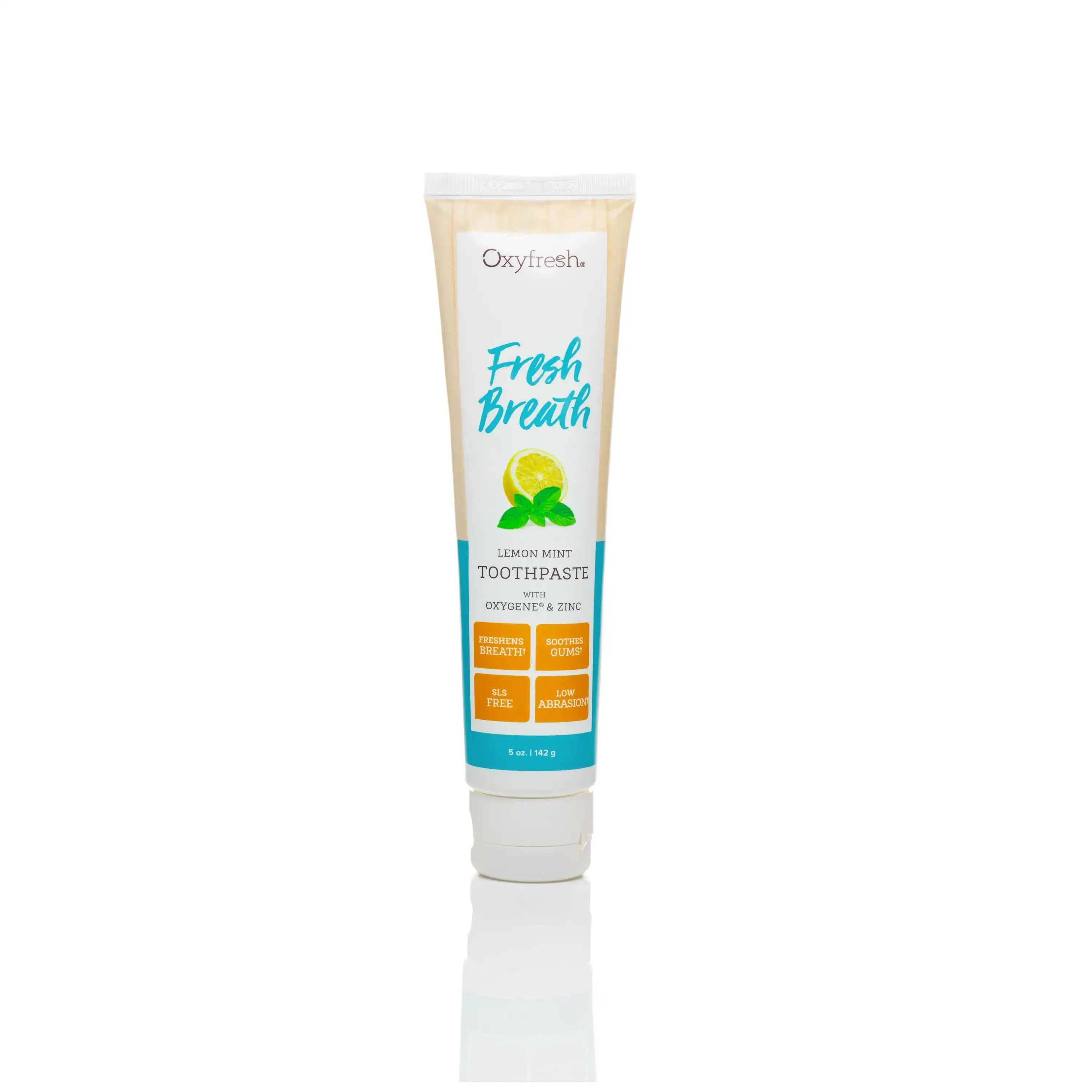 Oxyfresh Maximum Strength Fresh Breath Lemon Mint Toothpaste, 5 oz Tube, Item 116