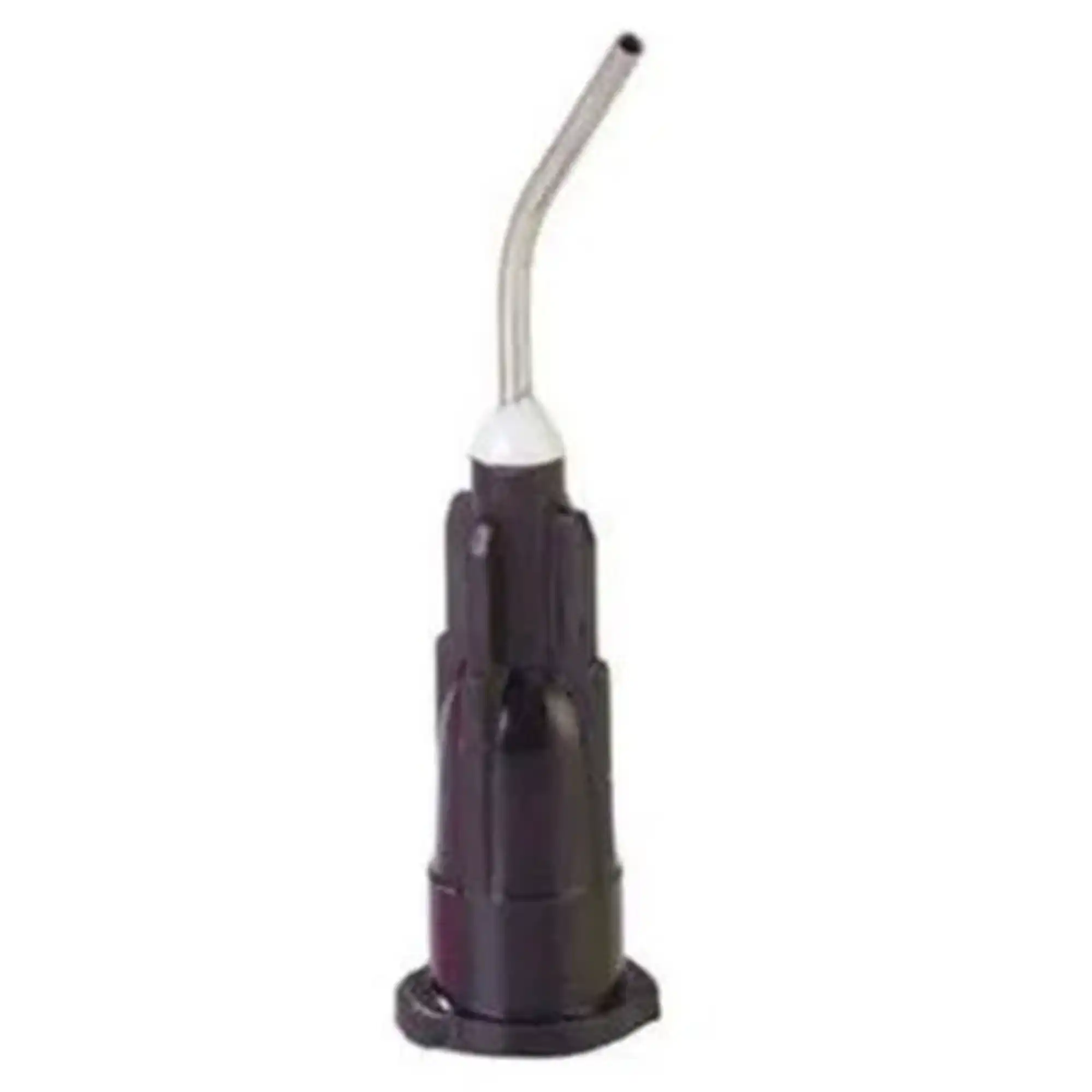 Plasdent 27 Gauge Pre-Bent Luer Lock Dispensing Tips, Black, 100/Bag