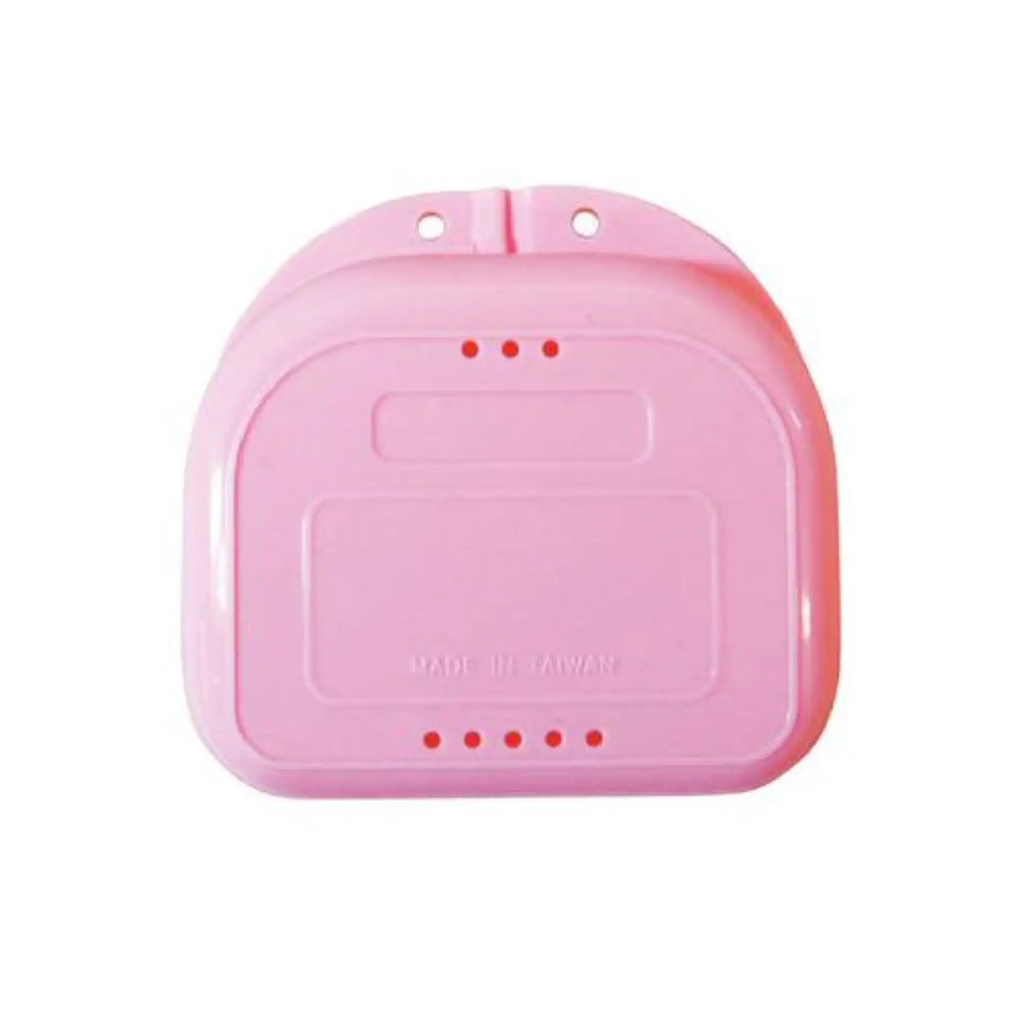 Plasdent Chroma Retainer Box, Light Pink, 3-1/8"W x 3"L x 1"H, Vented, with Label, 12/Pk, CR20006X