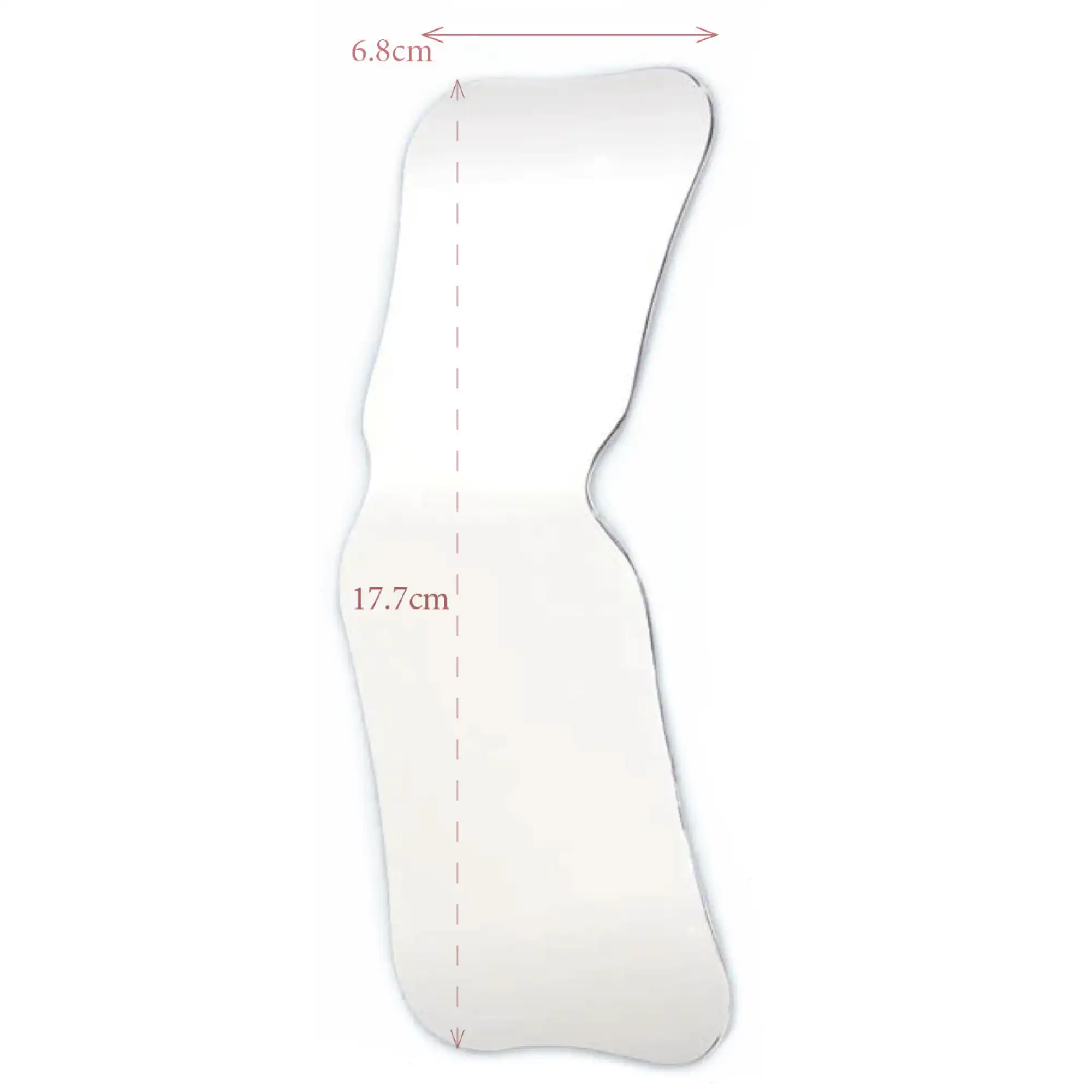 Plasdent Angled Photography Mirror, Single-Sided, Wide Adult/Child Occlusal, 2 2/3" x 7" x 2 4/5", IPM-5NA