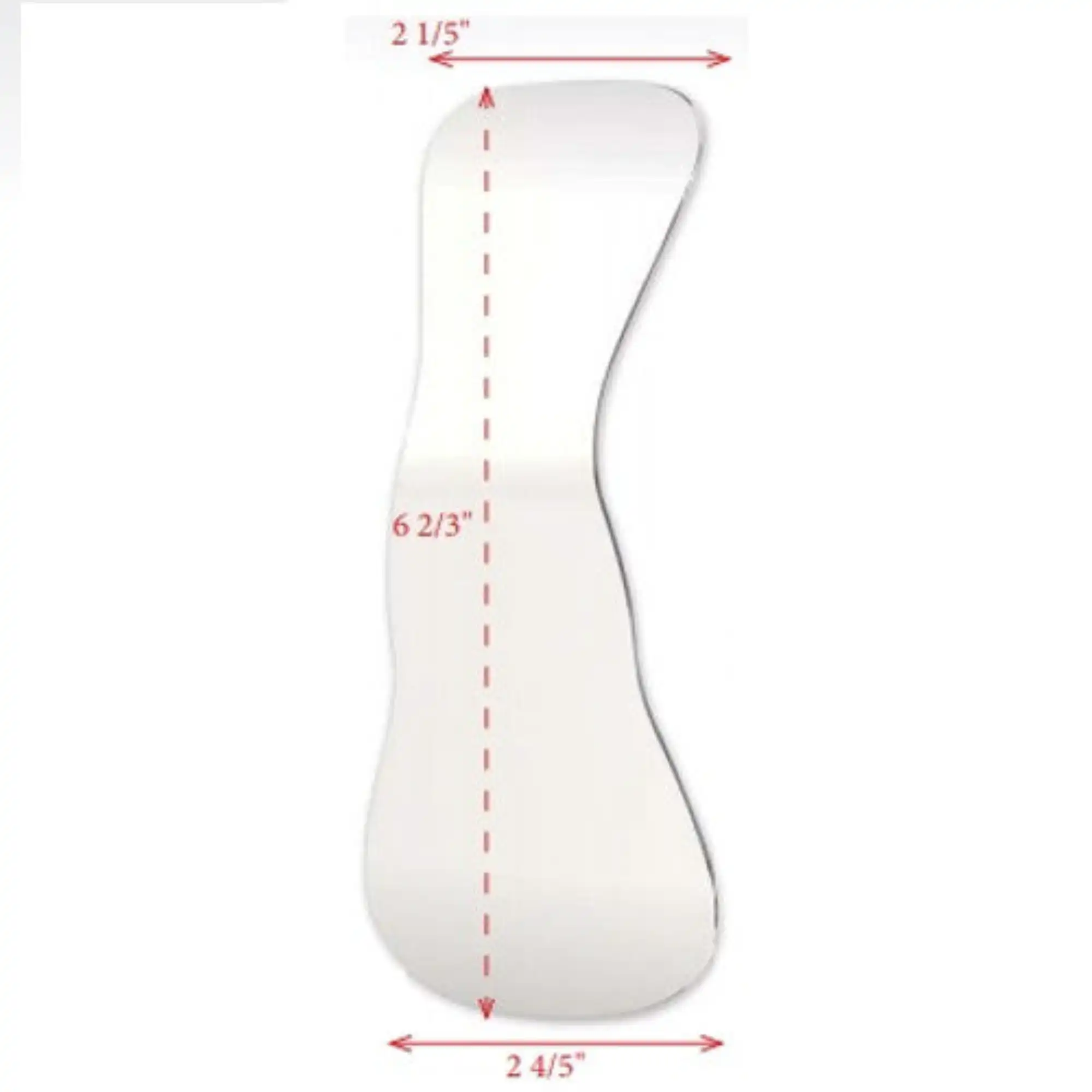 Plasdent Intraoral Angled Photography Mirror, Single-Sided, Narrow Adult/Child Occlusal, 2-1/5" x 6-2/3" x 2-4/5", IPM-5NB