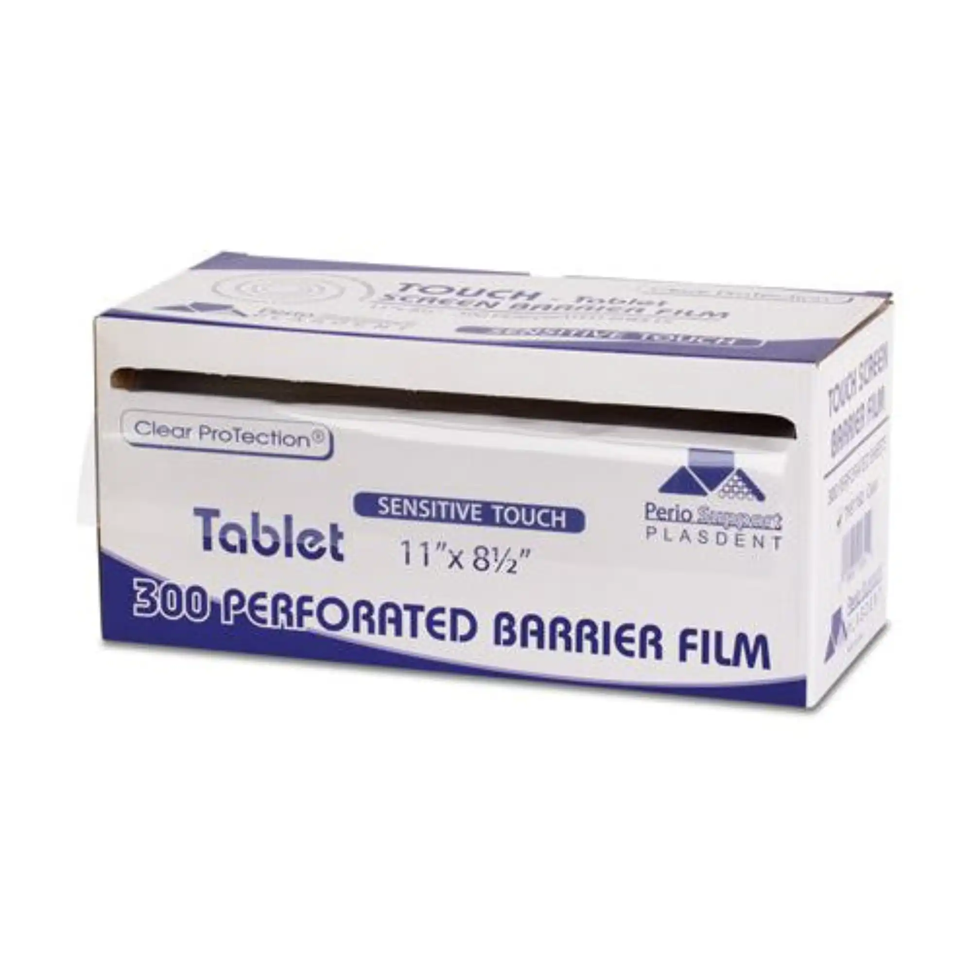 Plasdent Touch Screen Barrier Film for Tablets, 11" x 8.5", Disposable, 300/Box