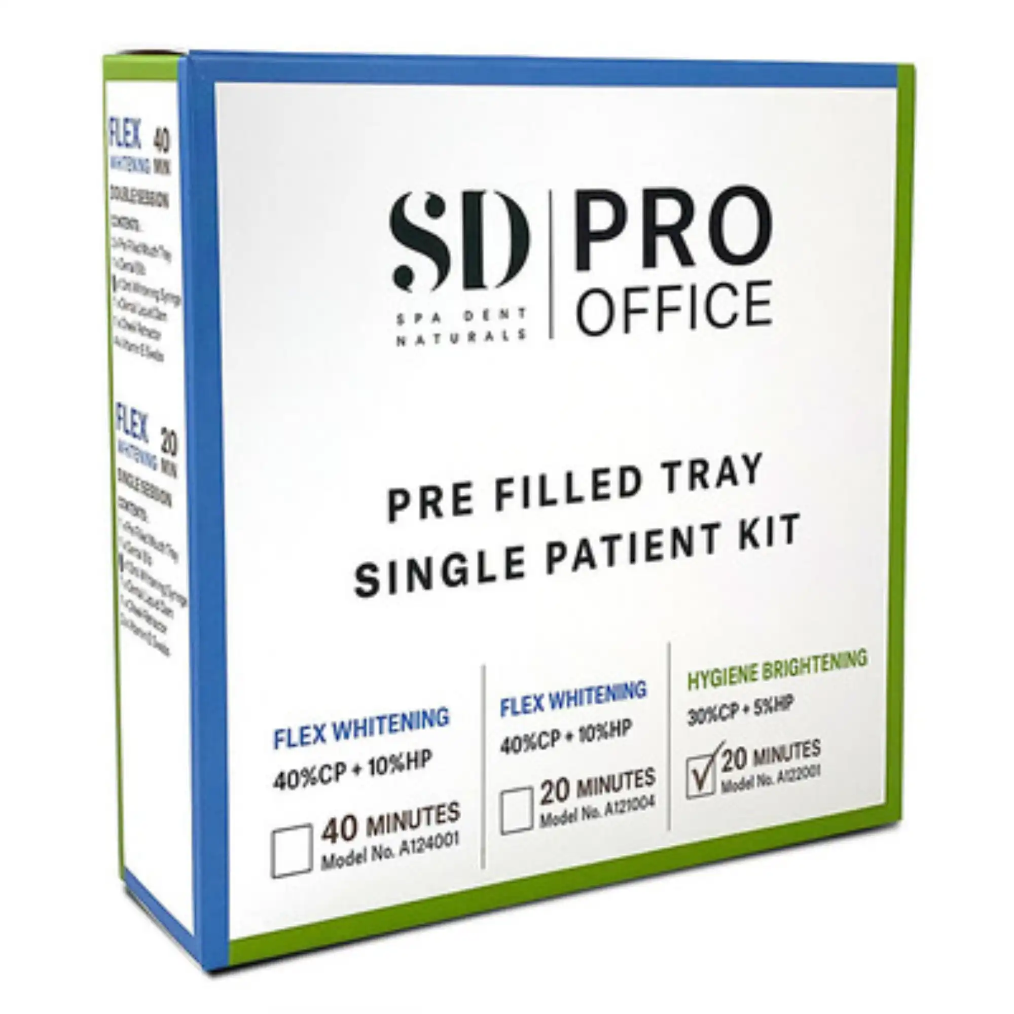 Spa Dent In-Office Naturals Flex Prefilled Tray, Double Session, 10-Patient Kits, A124001