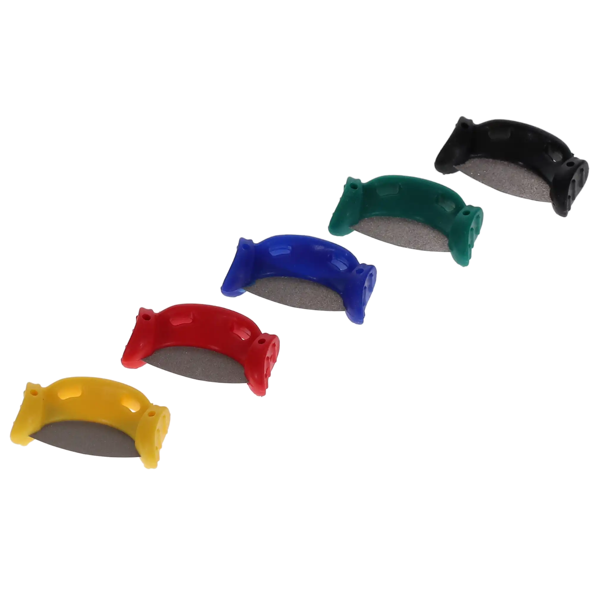 QwikStrip Curved Single-Sided Abrasive Finishing Strips, Assorted 10/Pack, QSC-ASST