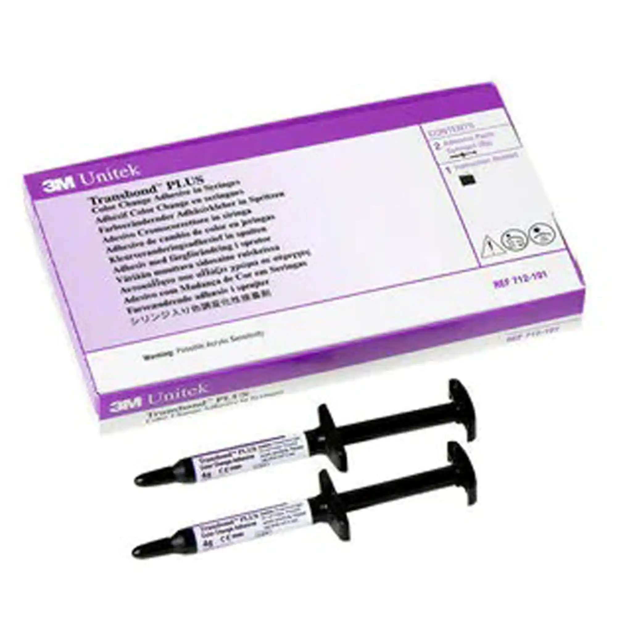 3M Transbond PLUS Color Change Adhesive, Light-Cure, 4 g Syringe, 2/Pk, 712-101