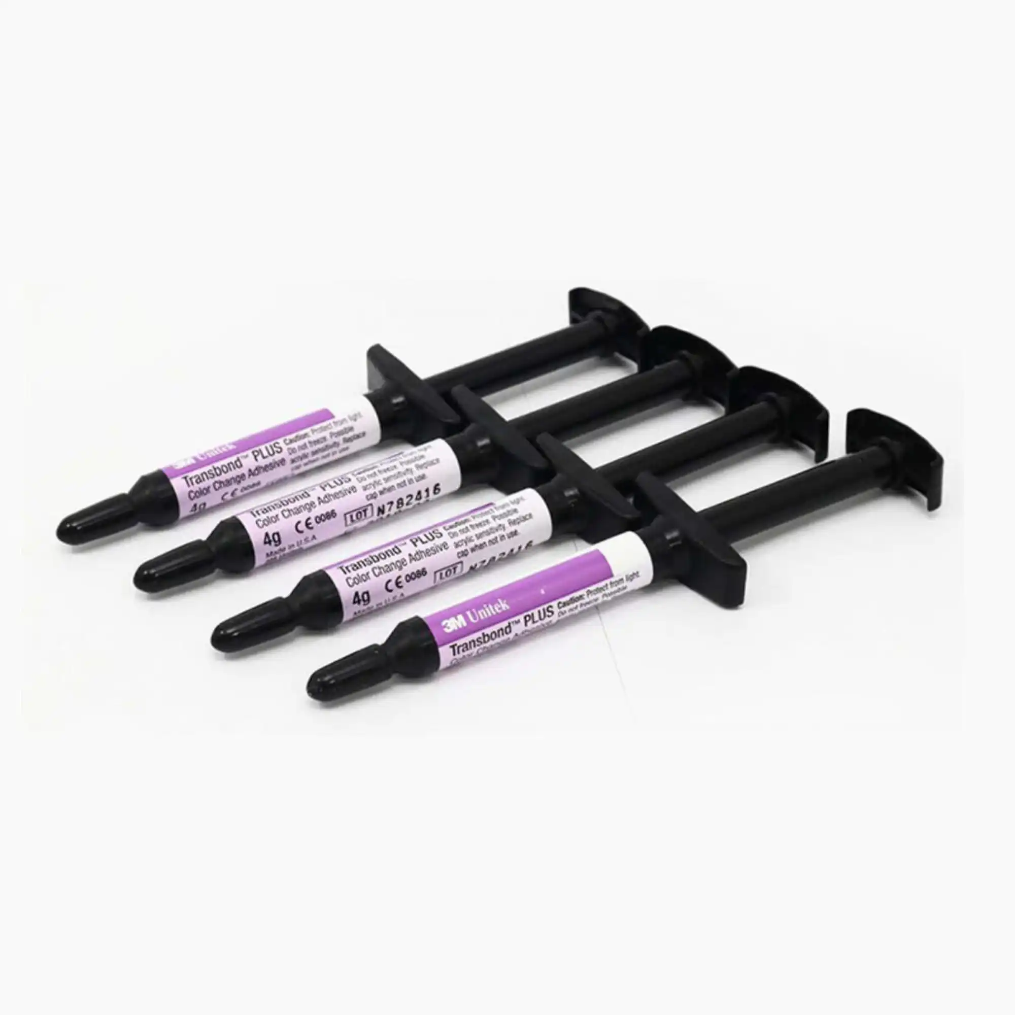 3M Transbond Plus Color Change Light Cure Adhesive, 4 g Syringe Refill, 4/Pk, 712-103