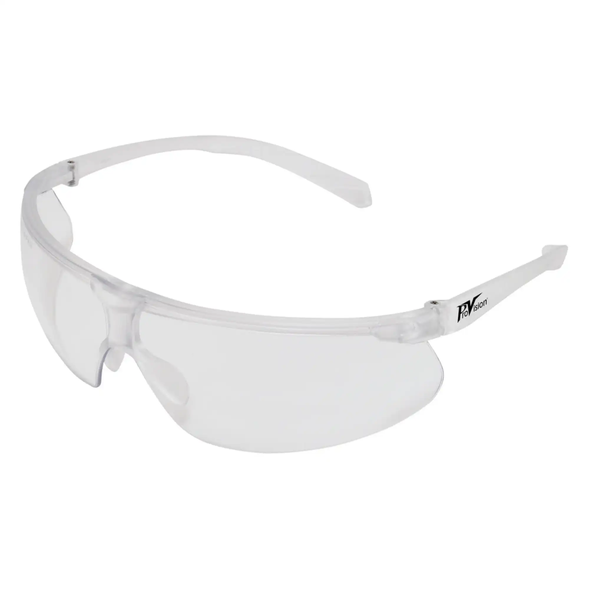 Palmero ProVision Element Safety Eyewear, Clear Frame/Clear Lens, Medium/Large, 1/Pk