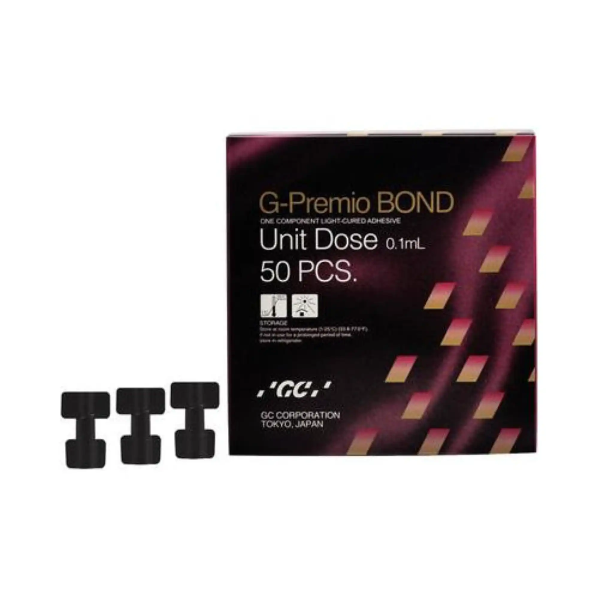 GC America G-Premio Bond Unit Dose, Universal Adhesive, Light-Cured, Single-Component, 0.1 ml, 50/Pk, 009276
