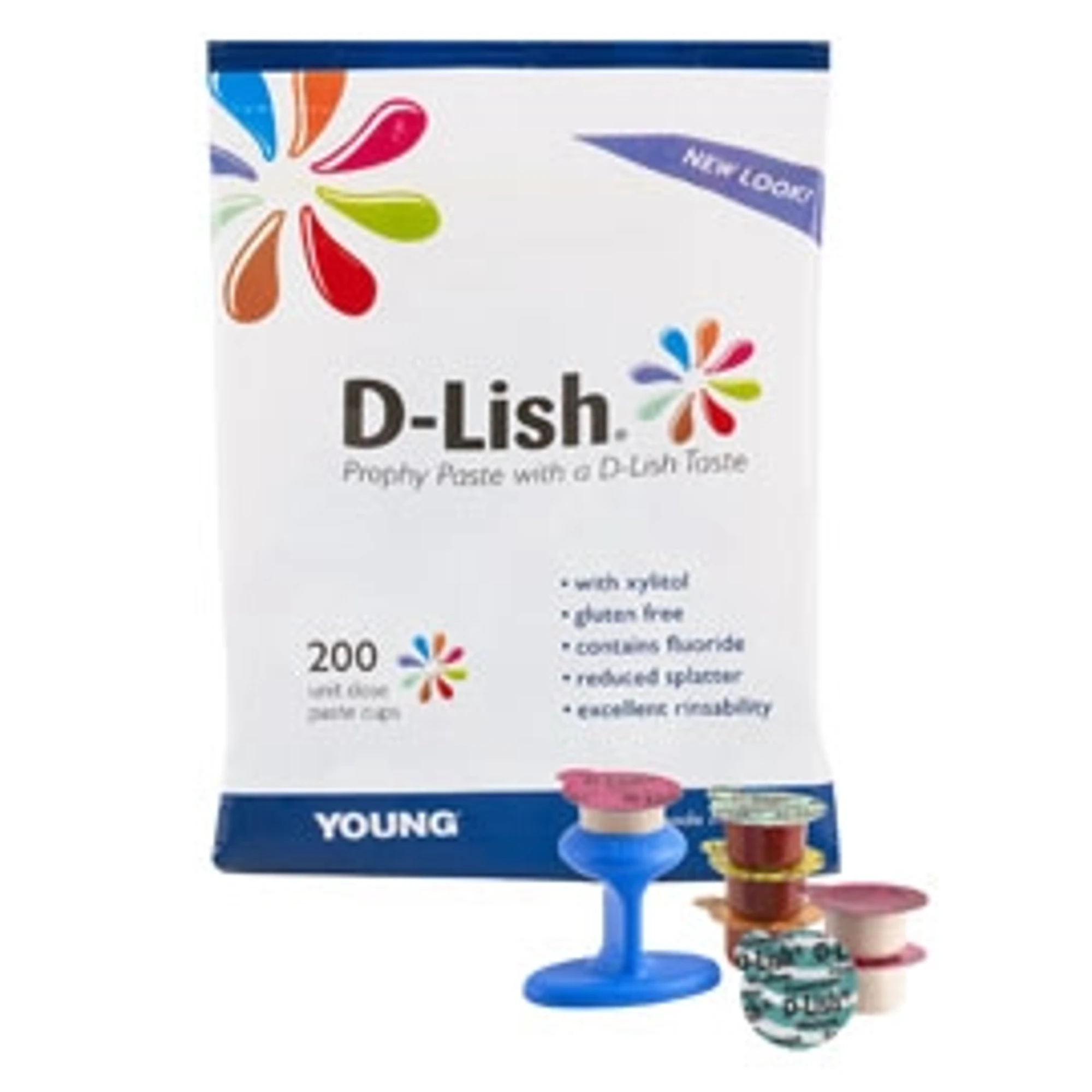 Young Dental D-Lish Prophy Paste, Coarse Grit, Cherry Flavor, Unit Dose Cups, 200/Box, 302020