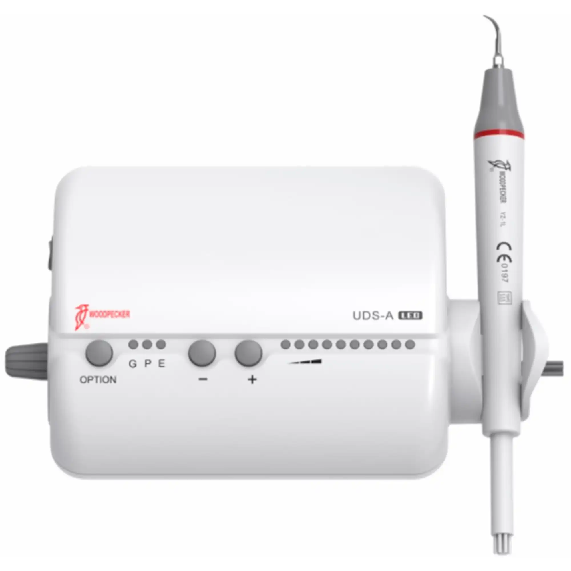 Woodpecker UDS-A LED Ultrasonic Piezo Scaler Unit, Scaling/Perio/Endo, 28-30 kHz, with LED Handpiece and NiTi File Kit, 1/Pk